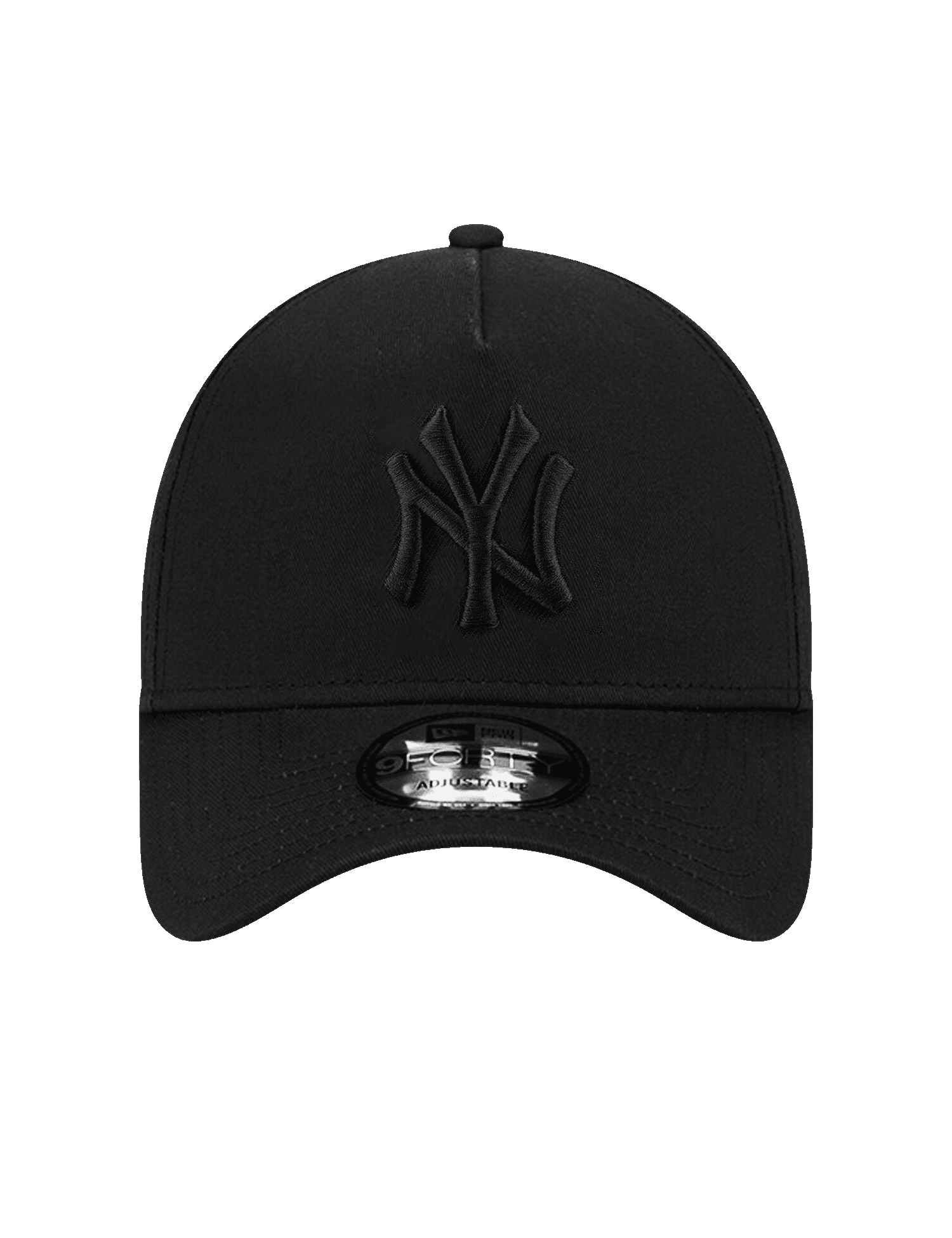 New Era Caps New York Yankees New Era MLB Black on Black 9FORTY A-Frame Snapback Hat