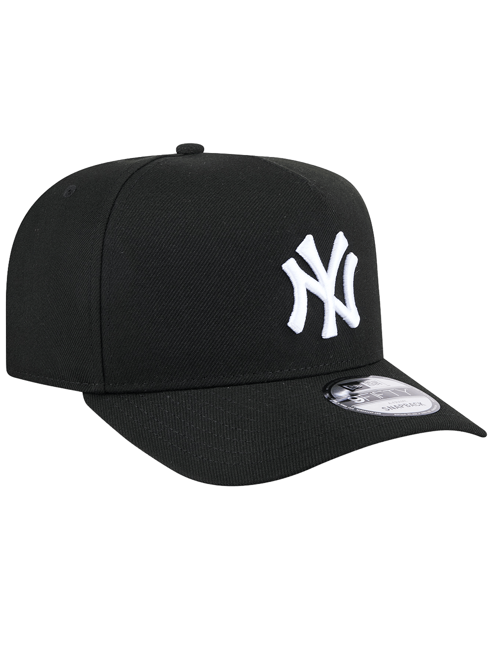 New Era Caps New York Yankees New Era MLB Black White 9FIFTY Pre-Curved A-Frame Snapback Hat