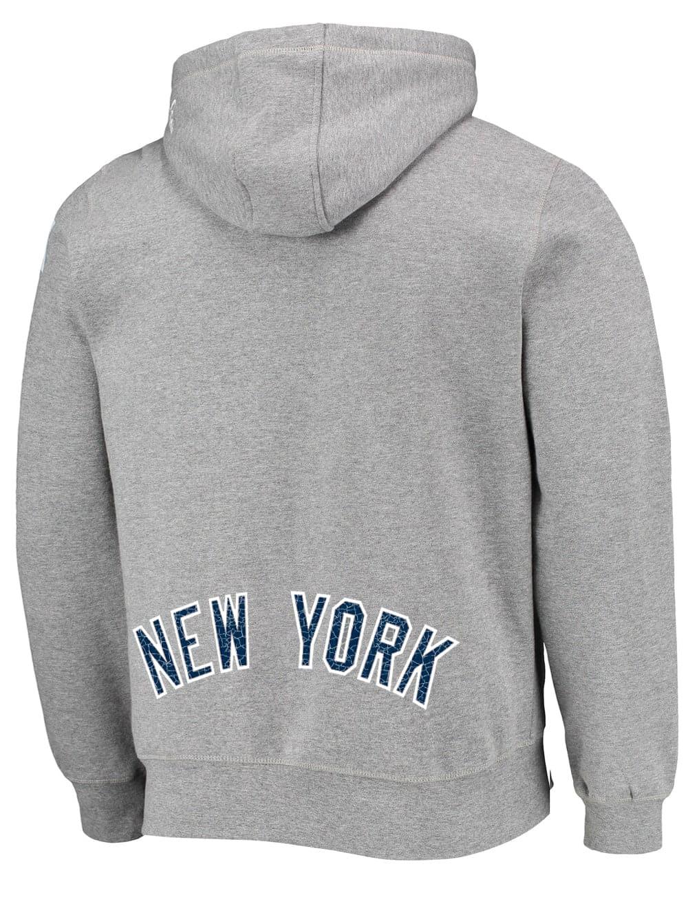 New Era Jumpers New York Yankees New Era MLB Gradient Arch Hoodie Jumper - Grey