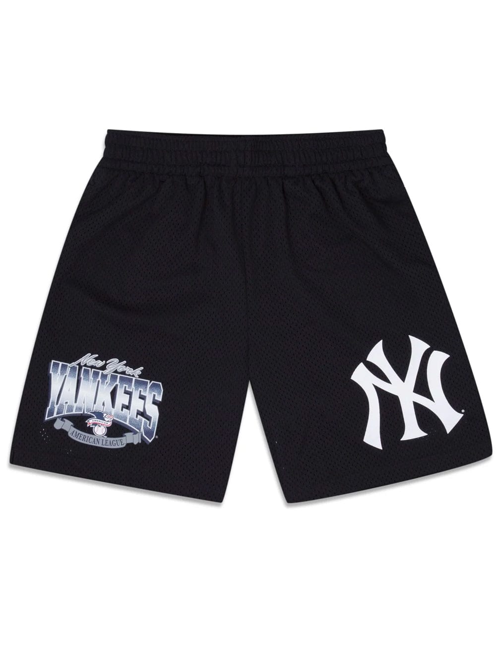 New Era Shorts New York Yankees New Era MLB Logo Arch Mesh Shorts - Navy