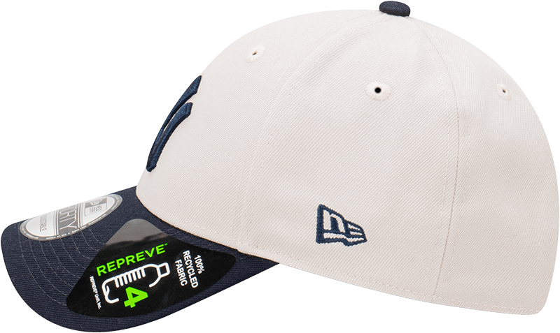 New Era Caps New York Yankees New Era MLB Team 2 Tone Repreve 9FORTY Strapback Hat - Stone