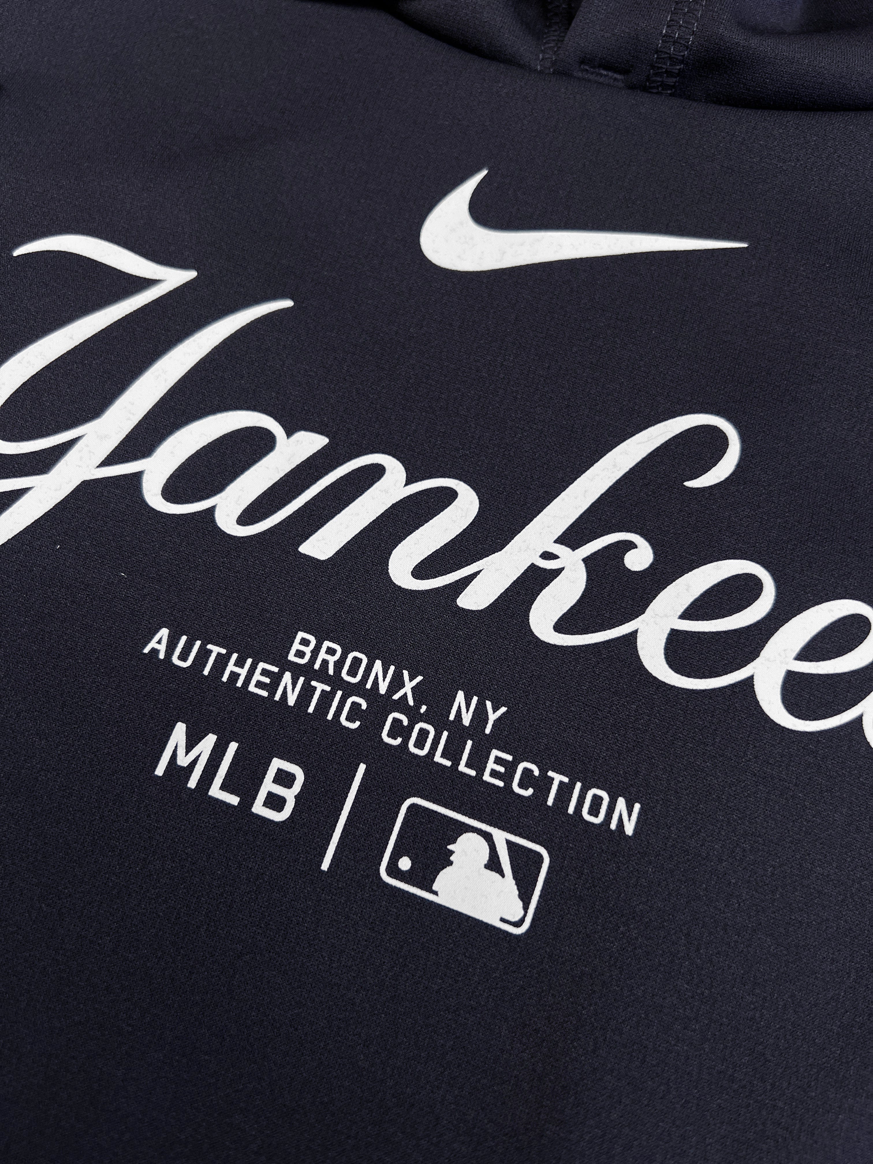 Nike Jumpers New York Yankees Nike MLB AC Practise Performance Hoodie Jumper - Navy
