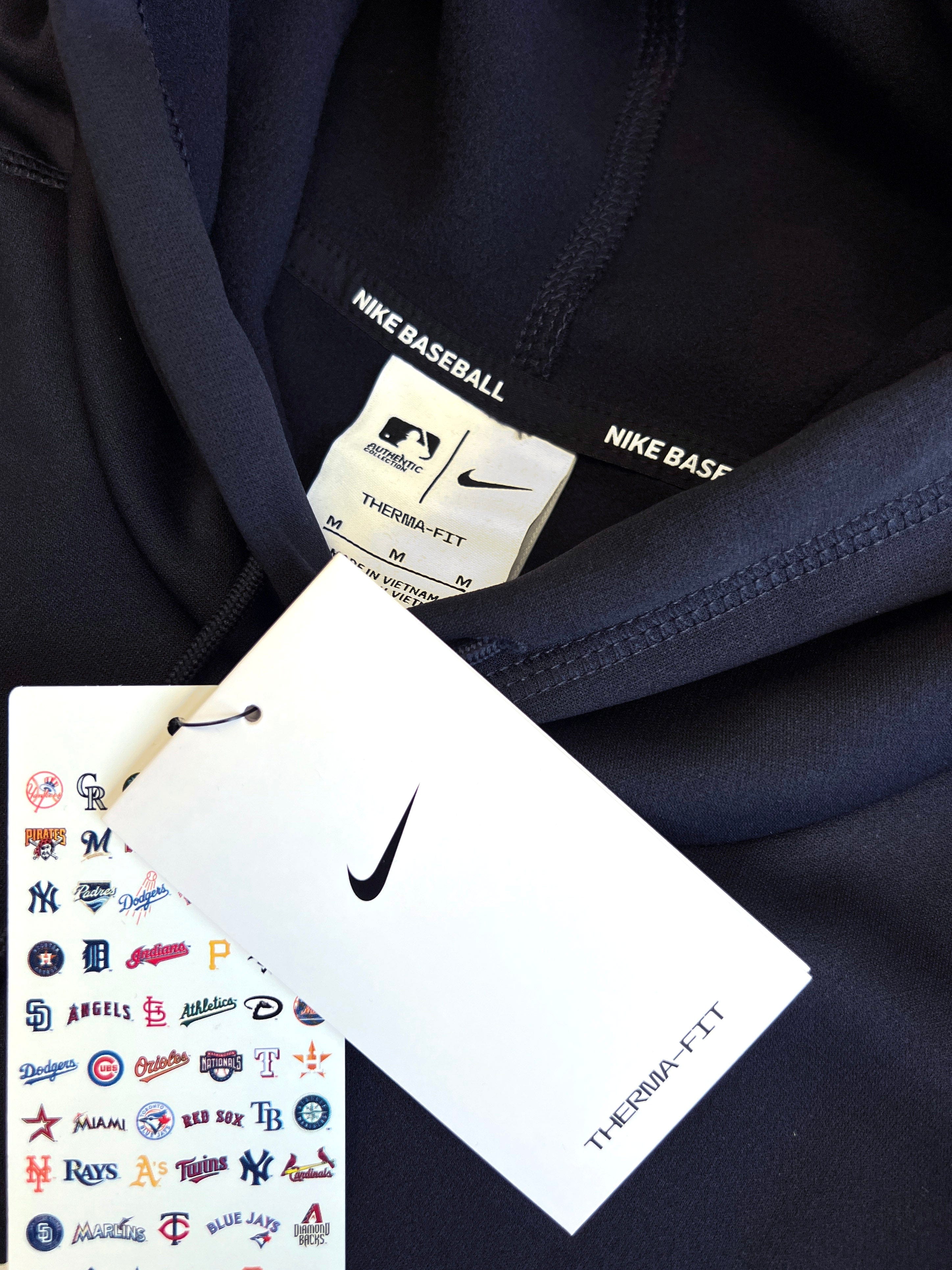 Nike Jumpers New York Yankees Nike MLB AC Practise Performance Hoodie Jumper - Navy