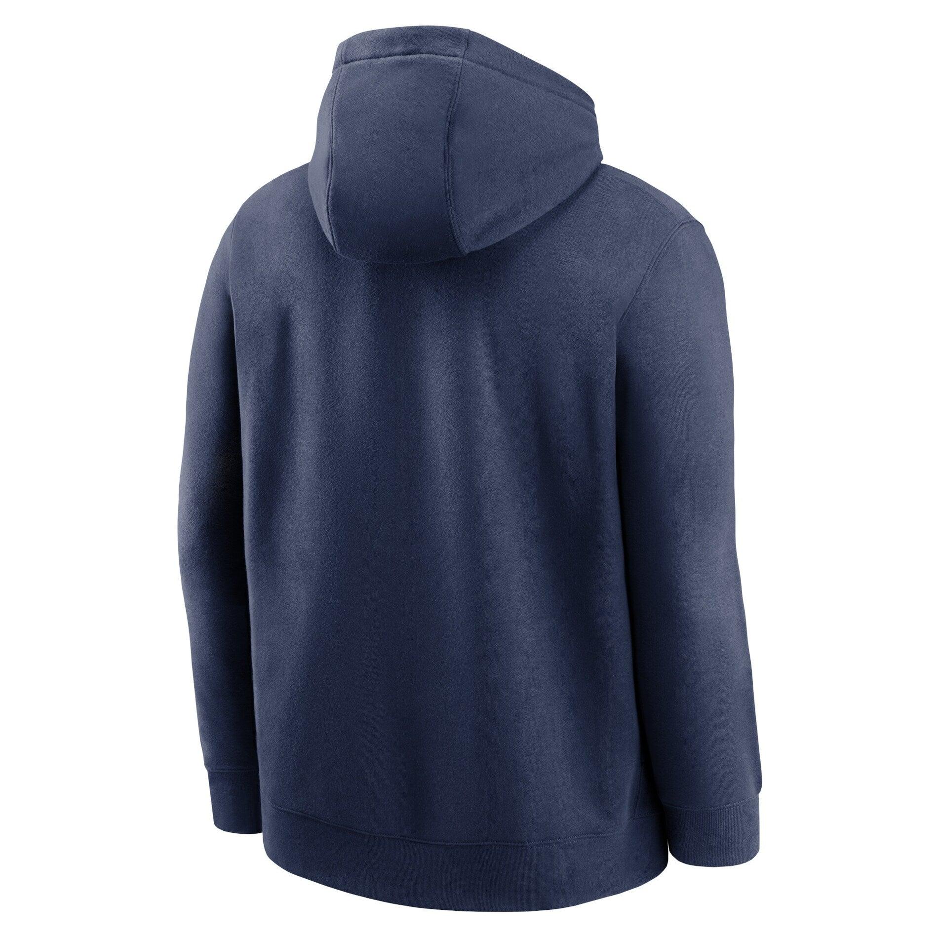 Nike Jumpers New York Yankees Nike MLB Club Slack Fleece Hoodie Jumper - Navy