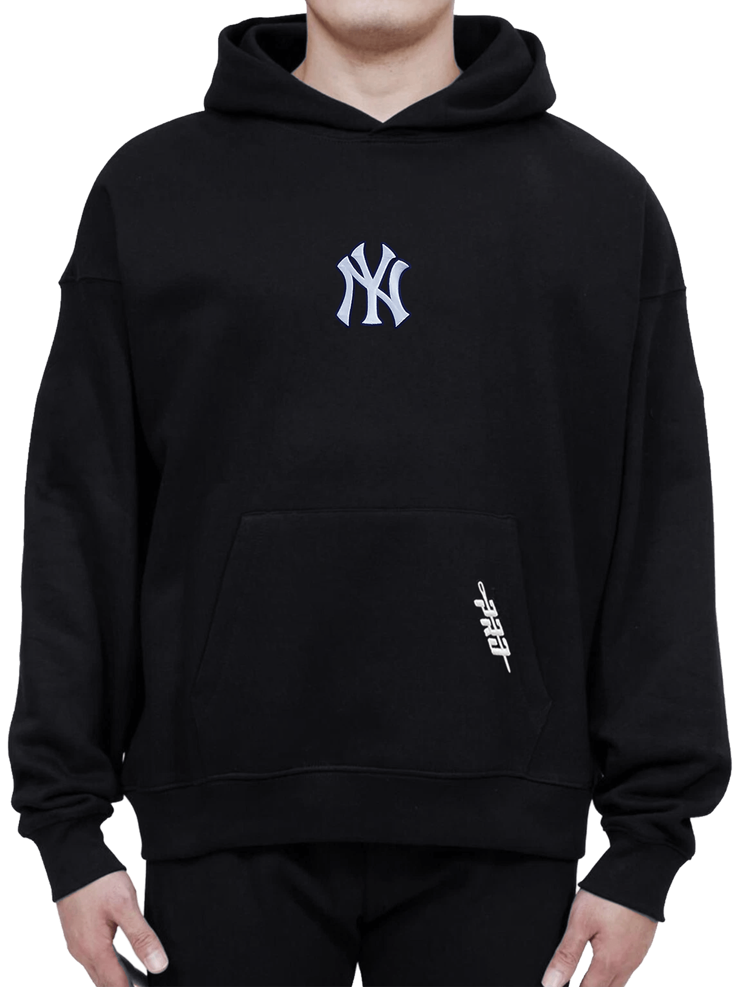Pro Standard Jumpers New York Yankees Pro Standard MLB Icon Drop Shoulder Hoodie Jumper - Black