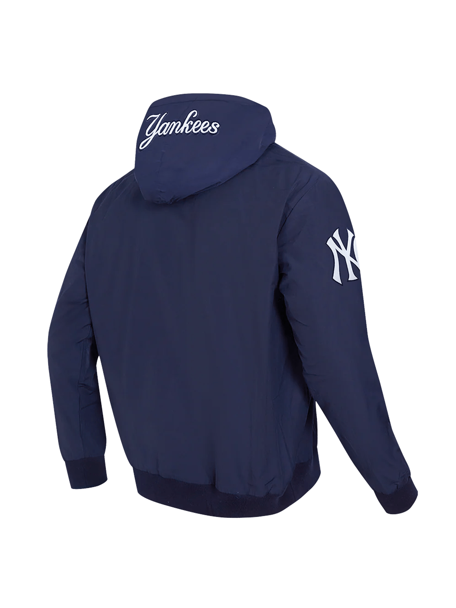 Pro Standard Jumpers New York Yankees Pro Standard MLB Woven Wind Zip Hoodie Jumper - Navy