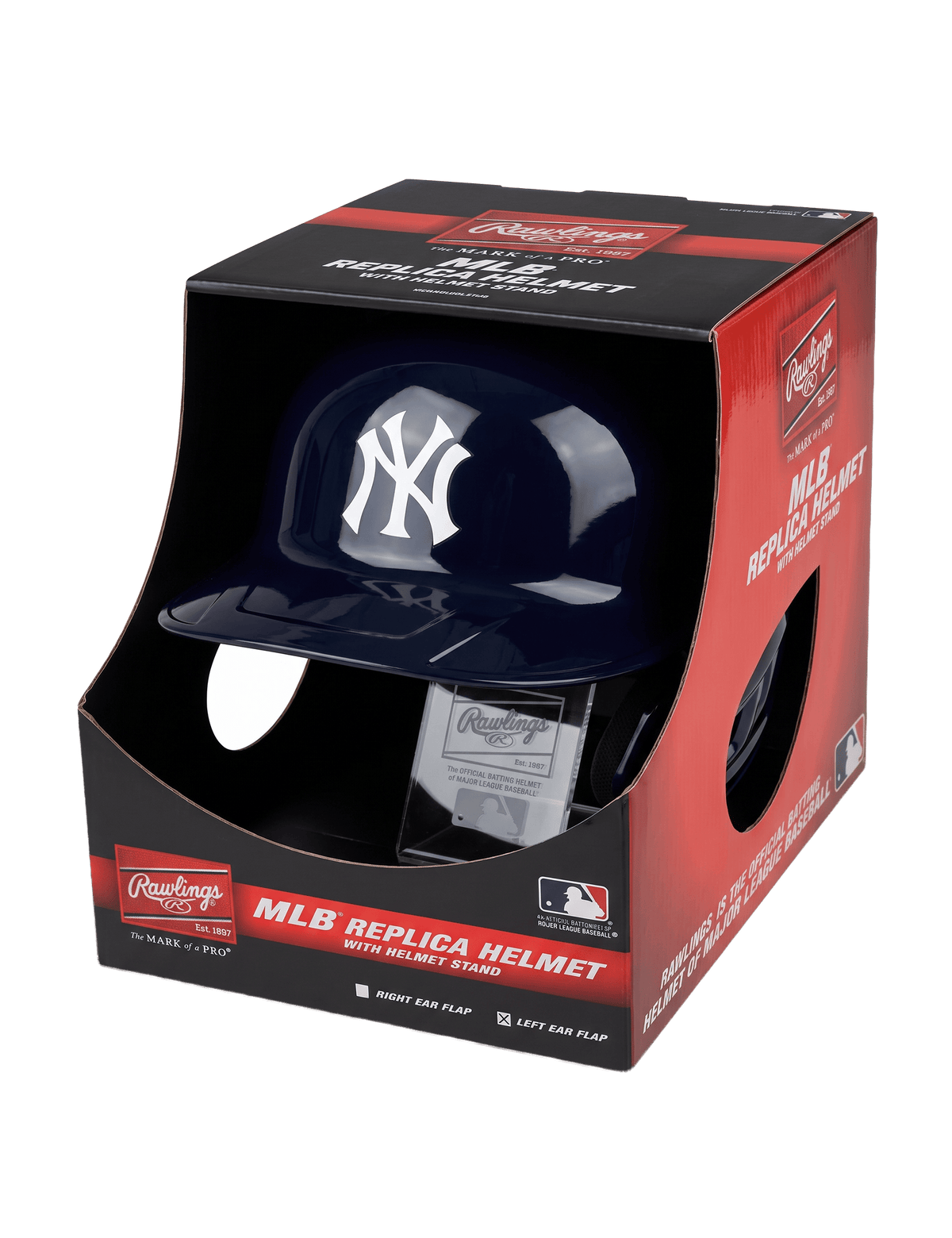 Rawlings Accessories New York Yankees Rawlings MLB Full Size Replica Helmet W/Stand