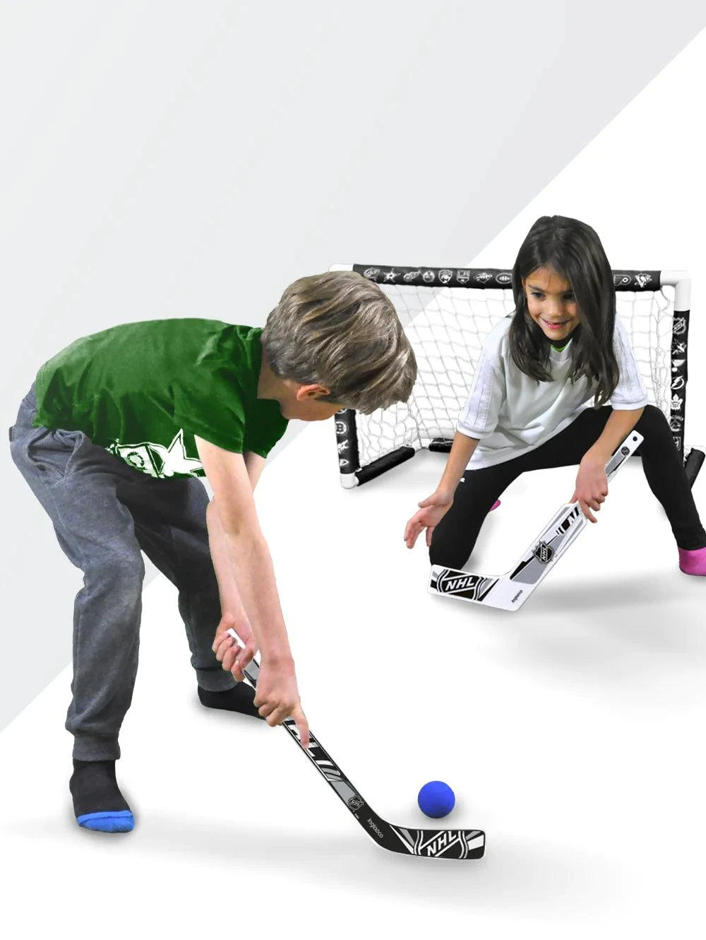 Inglasco NHL Shield Inglasco 2 Piece Breakaway Mini Hockey Set
