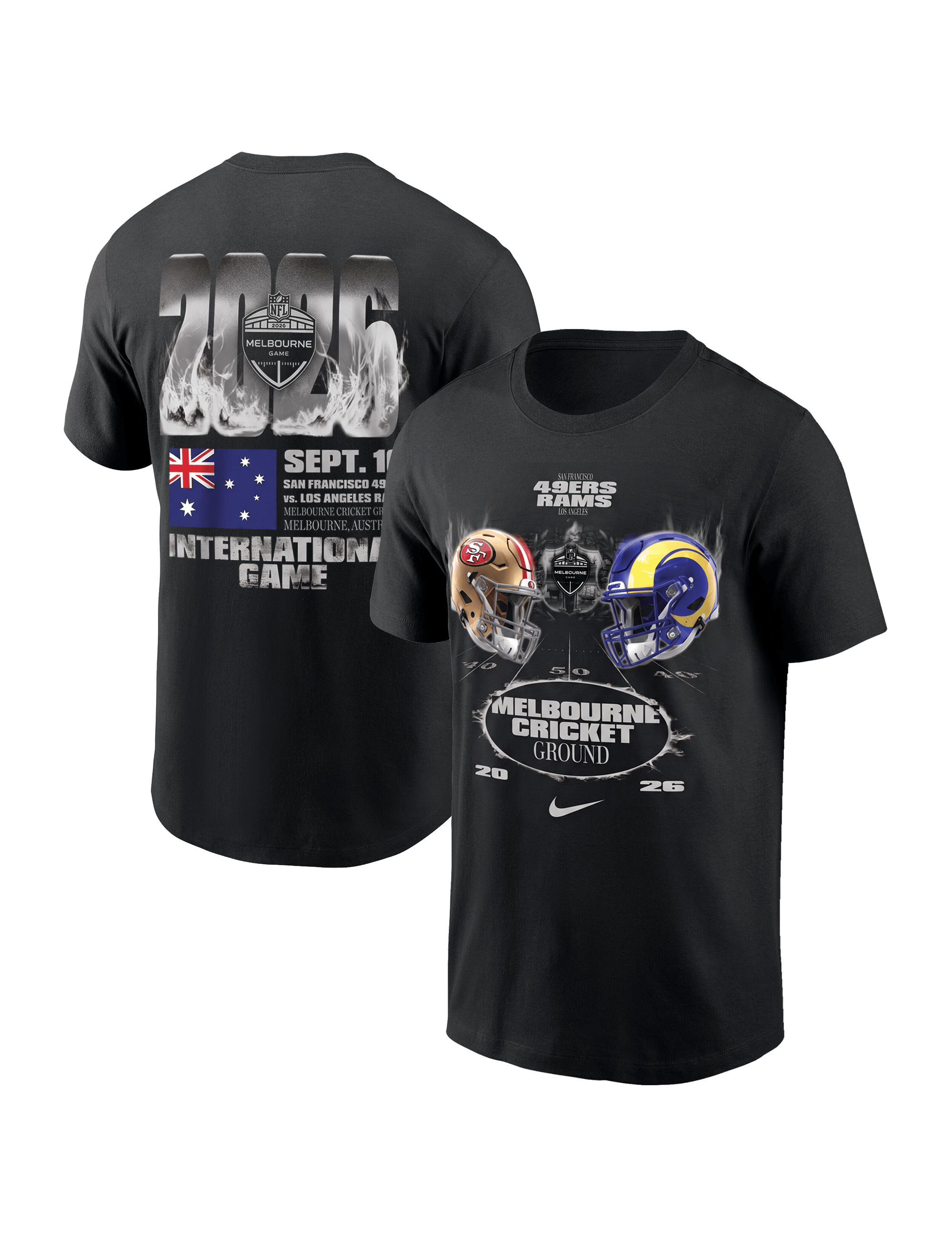 Nike T-Shirts Nike NFL 26 Melbourne Official Event T-Shirt - Black