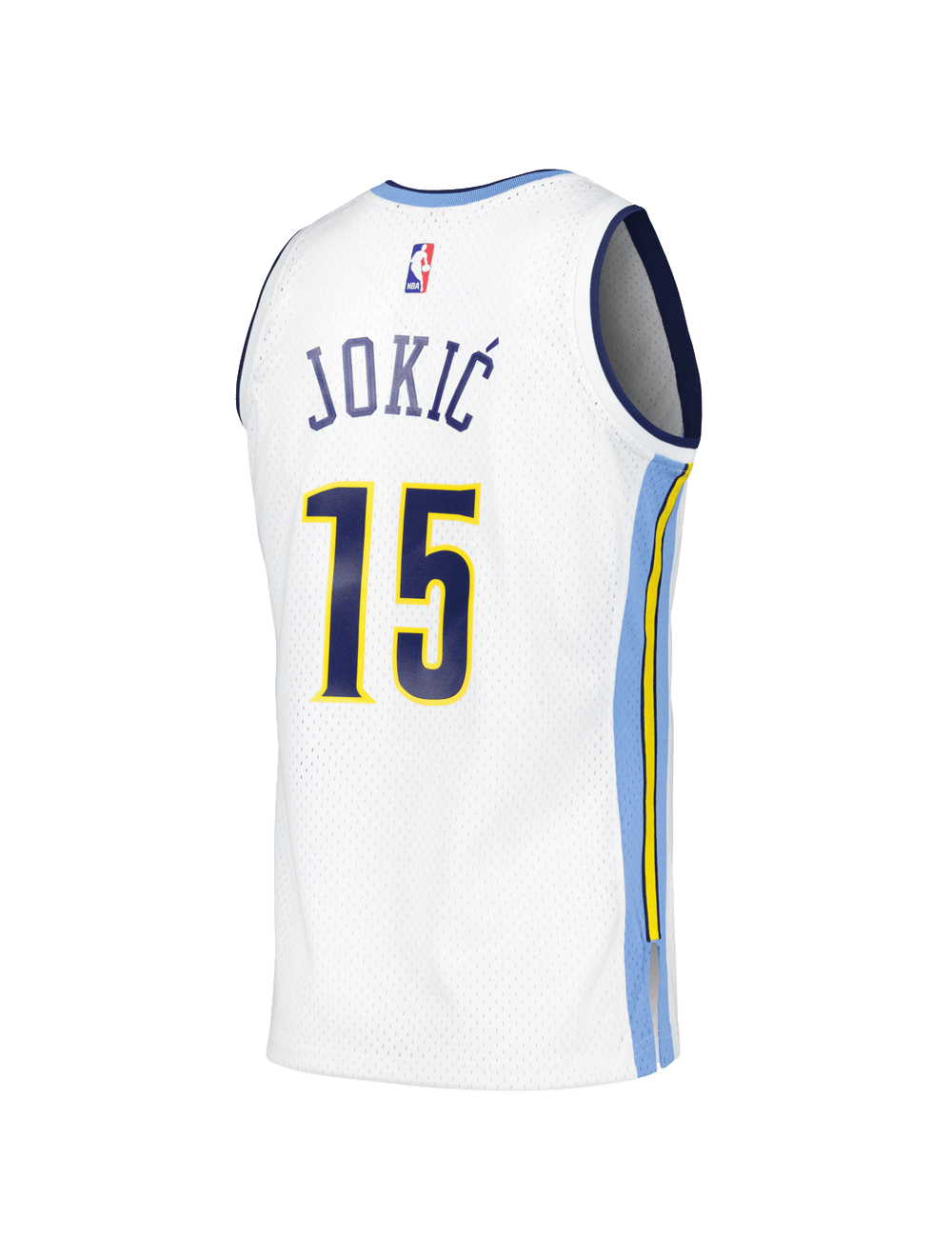 Mitchell And Ness Jerseys Nikola Jokic Denver Nuggets 16-17 Away Mitchell & Ness NBA HWC Swingman Jersey - White