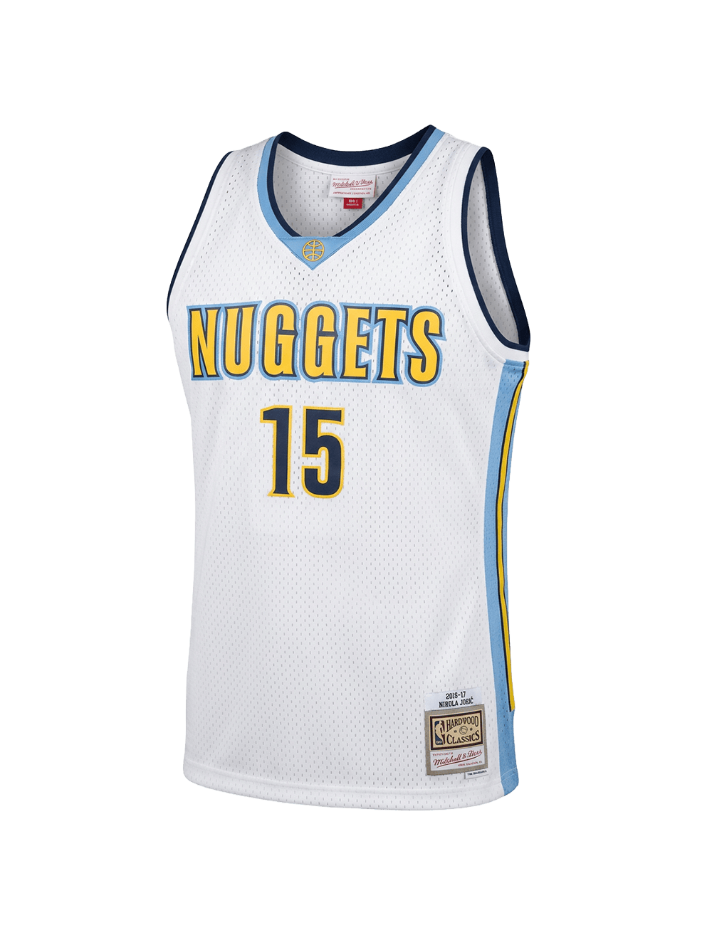 Mitchell And Ness Jerseys Nikola Jokic Denver Nuggets 16-17 Away Mitchell & Ness NBA HWC Swingman Jersey - White