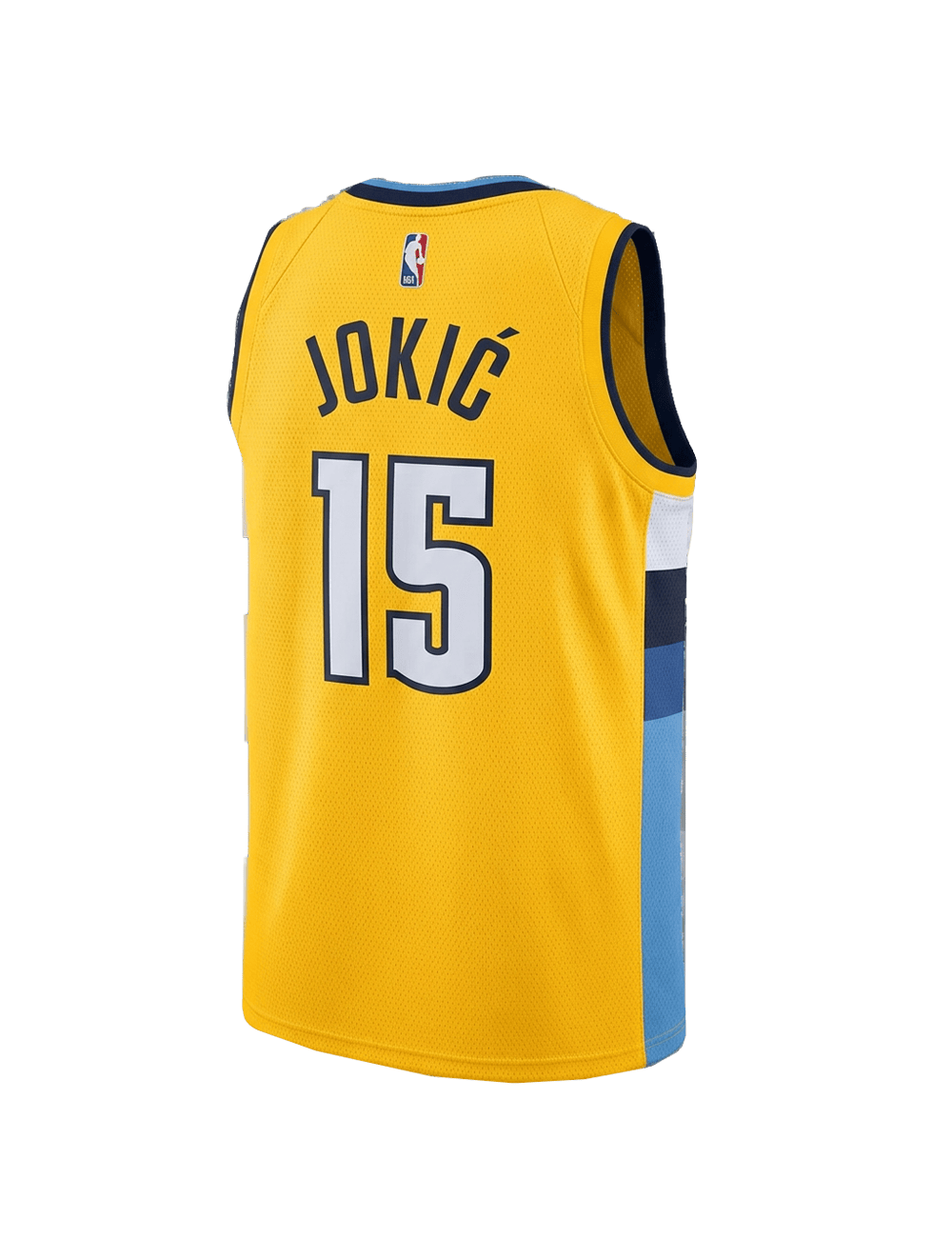 Mitchell And Ness Jerseys Nikola Jokic Denver Nuggets Mitchell & Ness NBA 17-18 Alt HWC Swingman Jersey - Gold