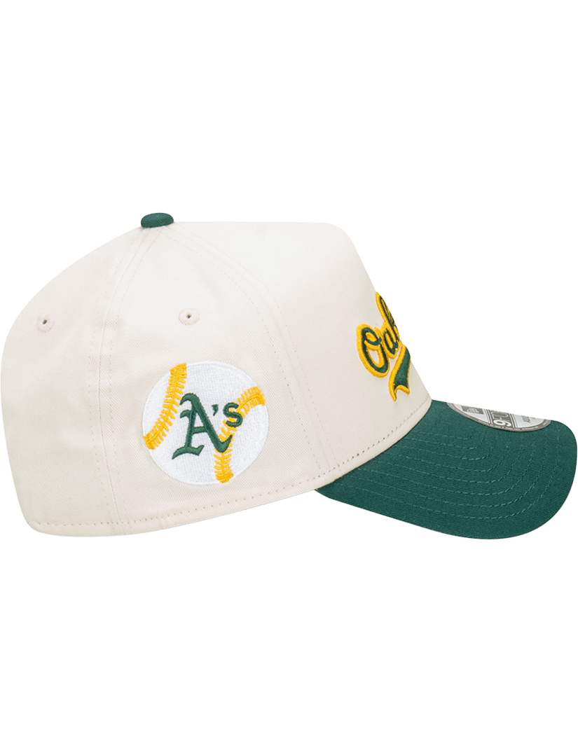 New Era Caps Oakland Athletics New Era MLB Baseball Patch 9FORTY A-Frame Snapback - Chrome