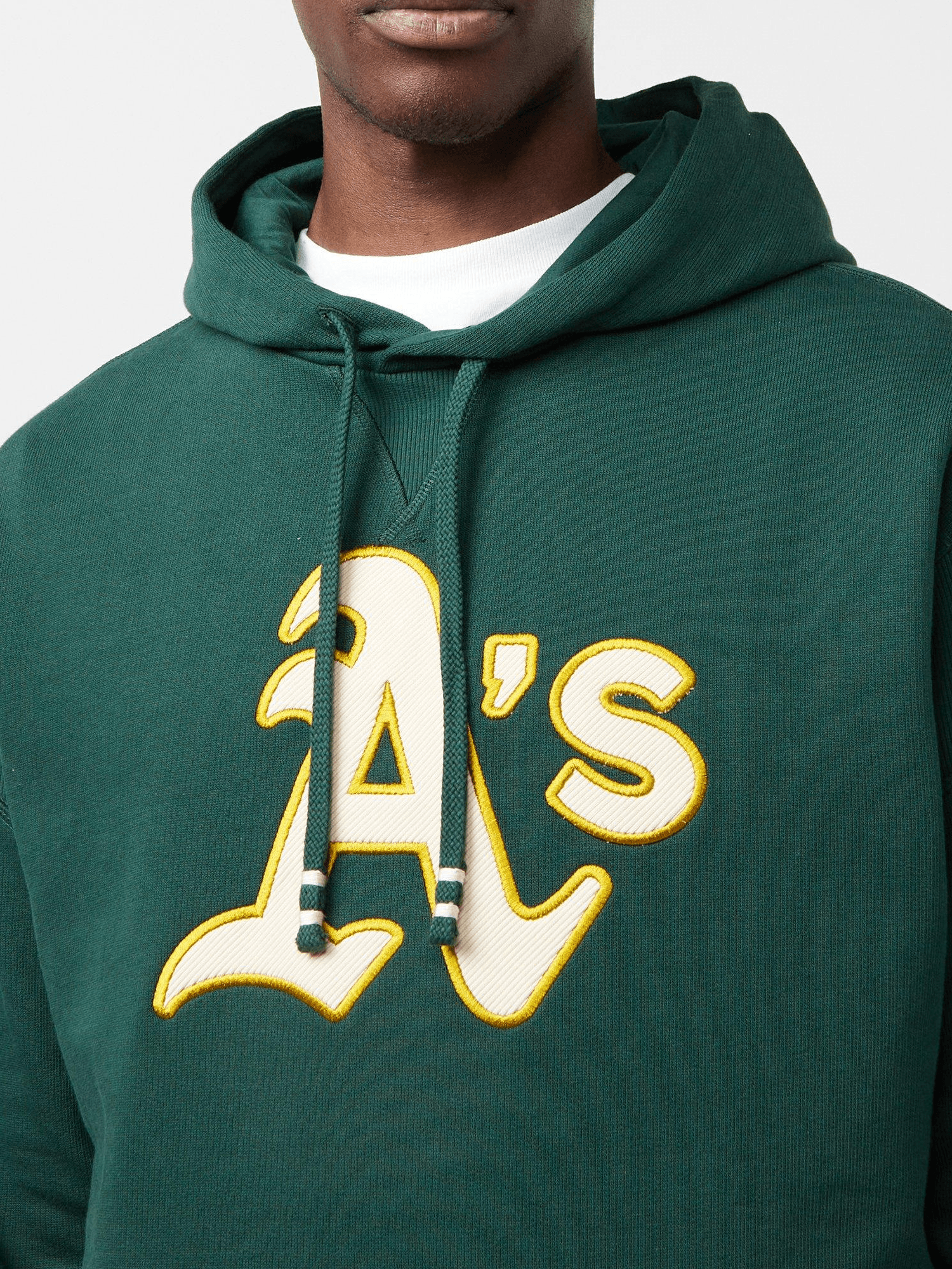 New Era T-Shirts Oakland Athletics New Era MLB Rib Infill Oversized Hoodie Jumper - Green