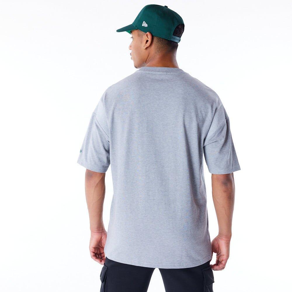 New Era T-Shirts Oakland Athletics New Era MLB Rib Infill Oversized T-Shirt - Grey