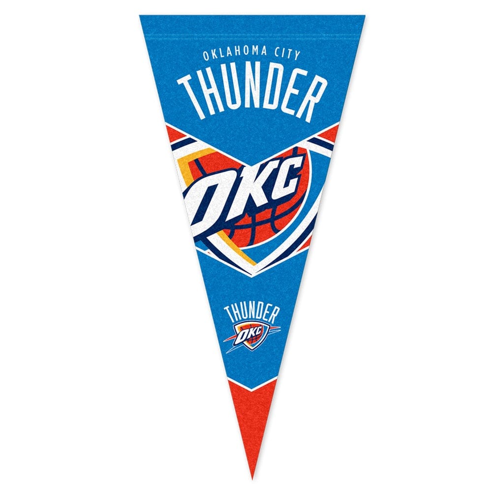 NBA Branded Accessories Oklahoma City Thunder NBA 57 x 27 Team Felt Pennant