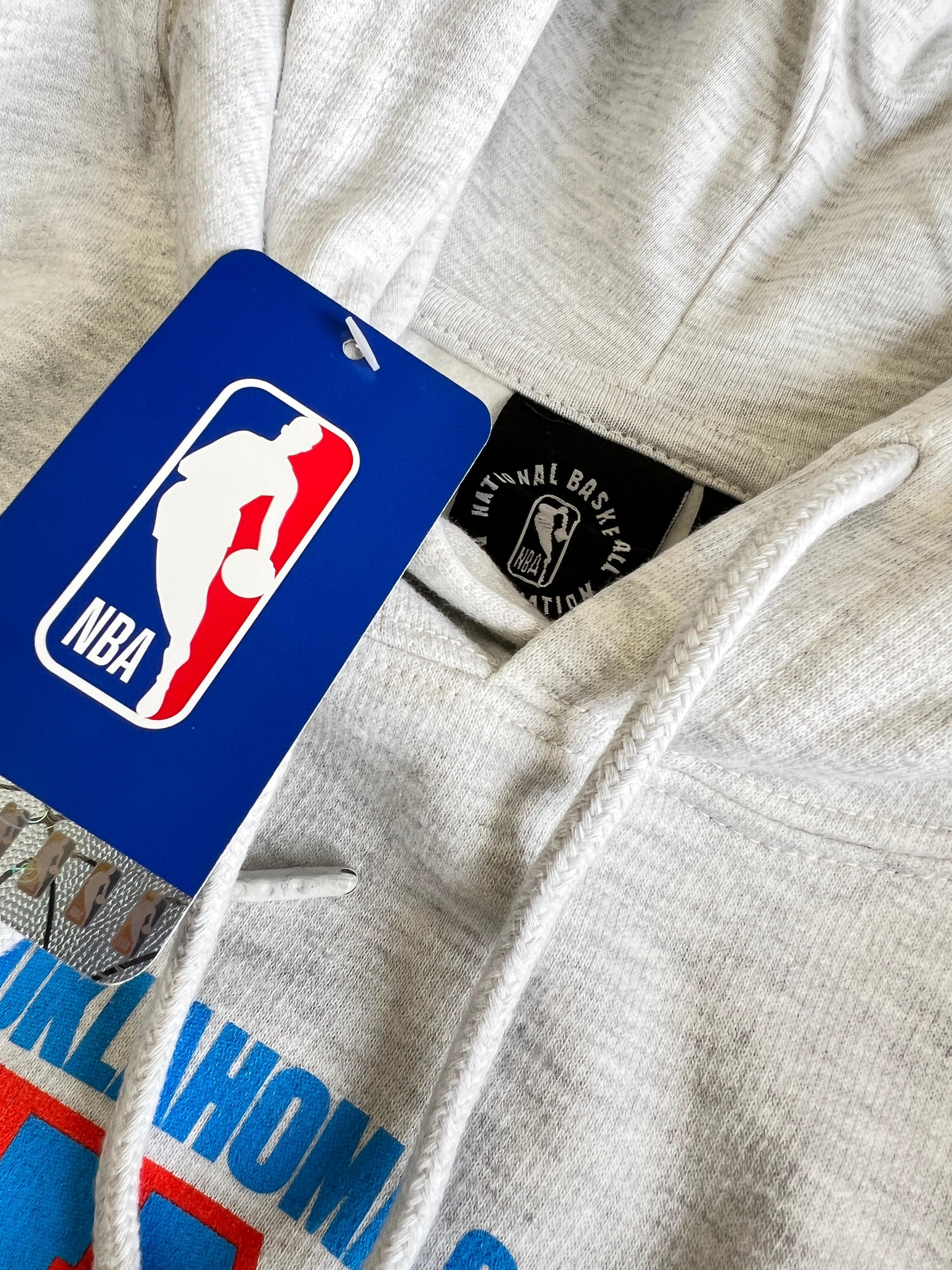 NBA Essentials Jumpers Oklahoma City Thunder NBA Team Arch Hoodie Jumper - Silver Marle