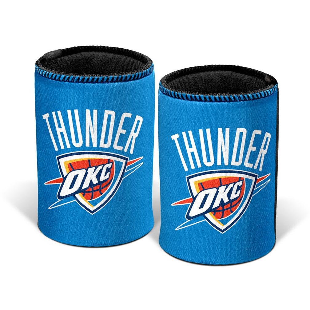 NBA Branded Accessories Oklahoma City Thunder NBA Team Logo Can Cooler - Blue