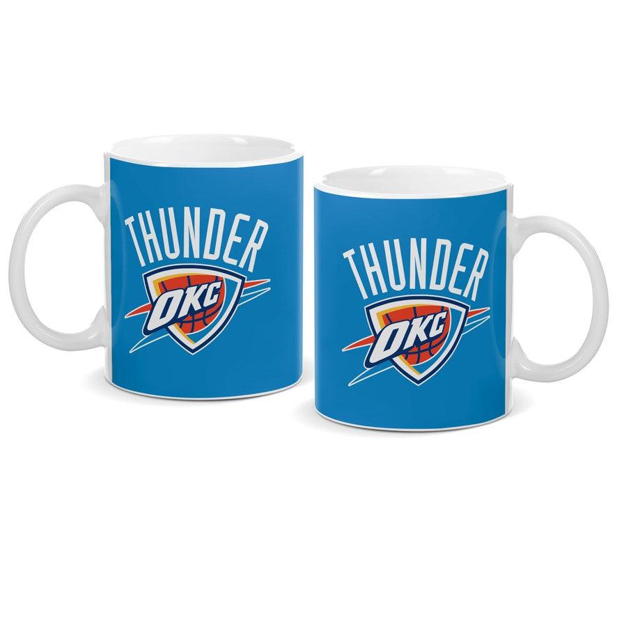 NBA Branded Accessories Oklahoma City Thunder NBA Team Logo Ceramic Coffee Mug - Blue