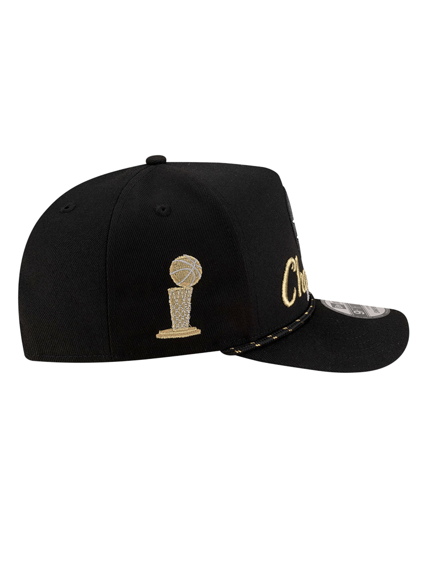 New Era Caps Oklahoma City Thunder New Era NBA 2025 Champs Pre-Curved 9FIFTY A-Frame Snapback Hat - Black