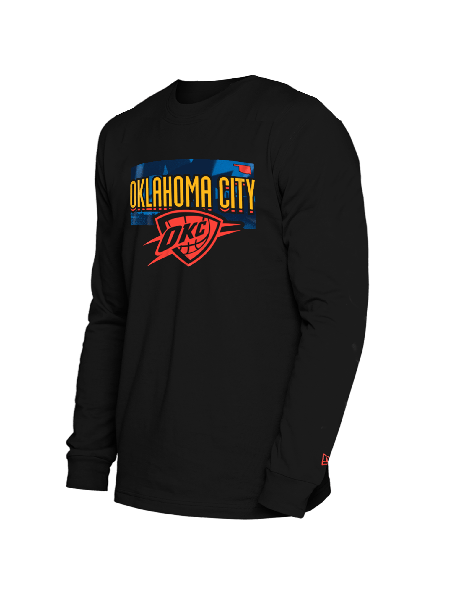 New Era T-Shirts Oklahoma City Thunder New Era NBA 24-25 City Edition Long Sleeve T-Shirt - Black