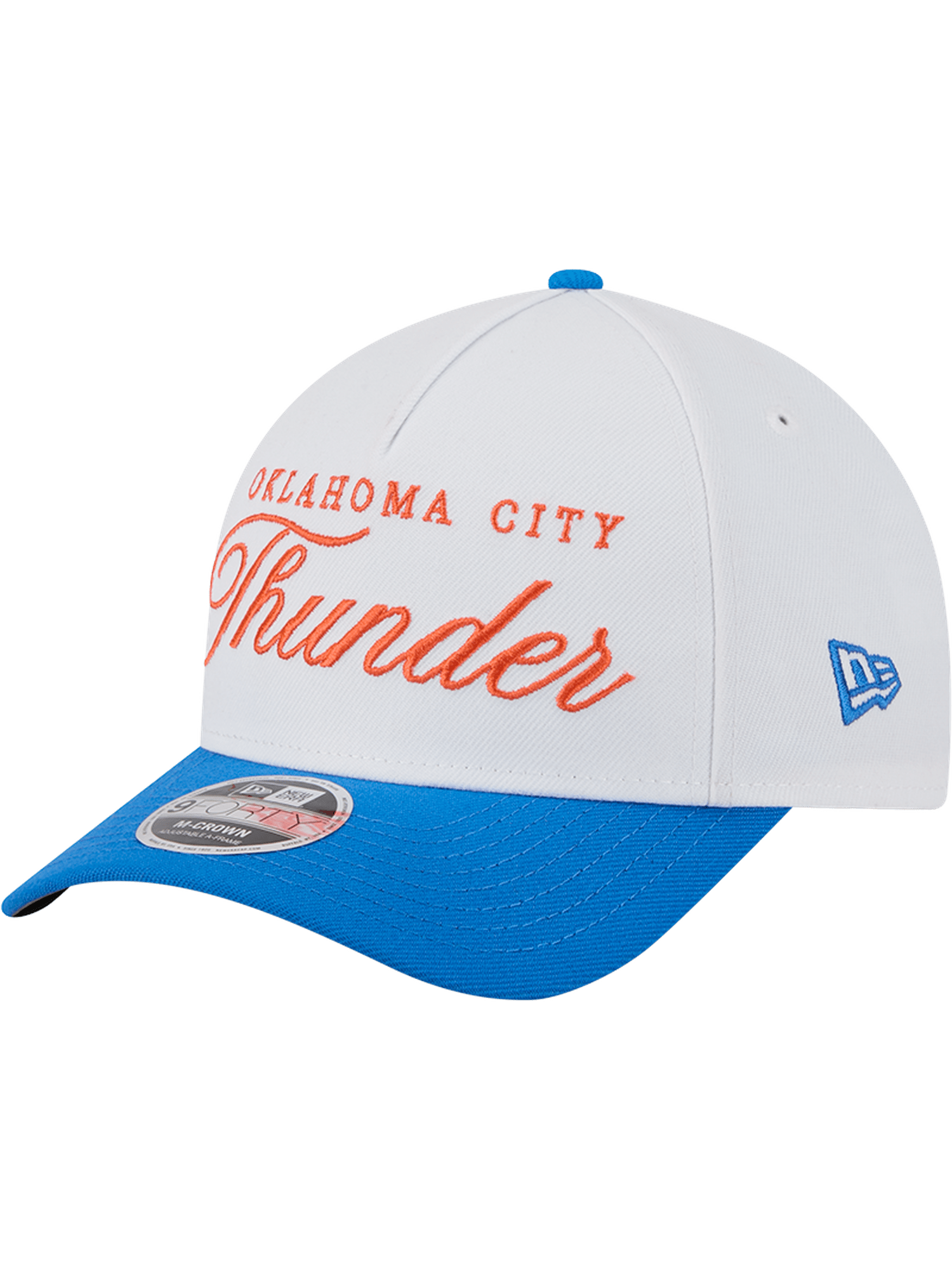 New Era Caps Oklahoma City Thunder New Era NBA 25 Draft 9FORTY M-Crown A-Frame Snapback Hat - White
