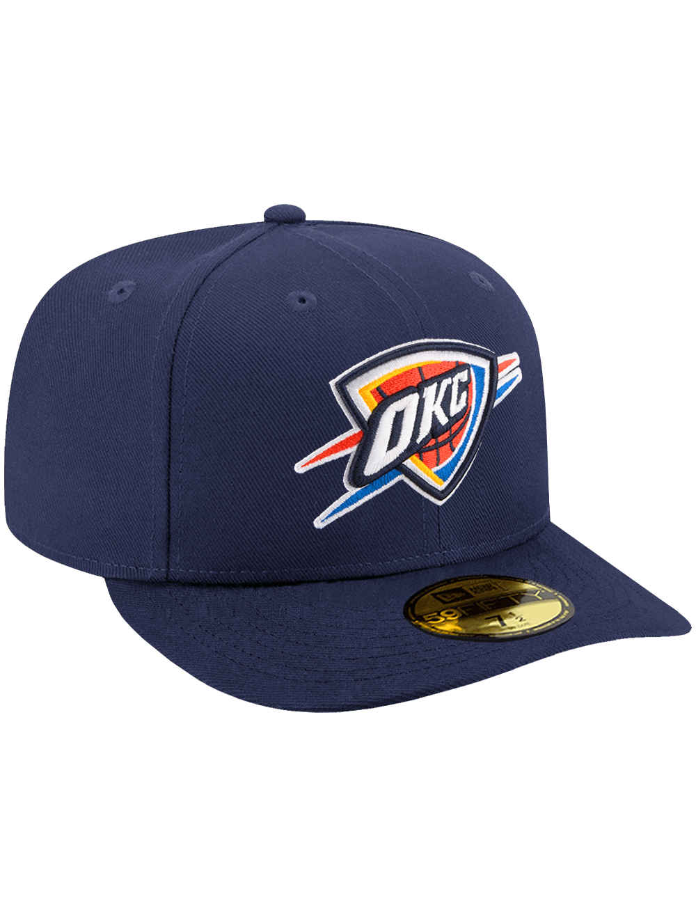 New Era Caps Oklahoma City Thunder New Era NBA Team 59FIFTY Pre-Curved Fitted Hat - Navy