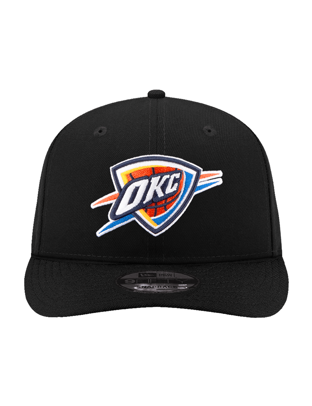 New Era Caps OSFA Oklahoma City Thunder New Era NBA Team 9FIFTY Pre-Curved Snapback Hat - Black