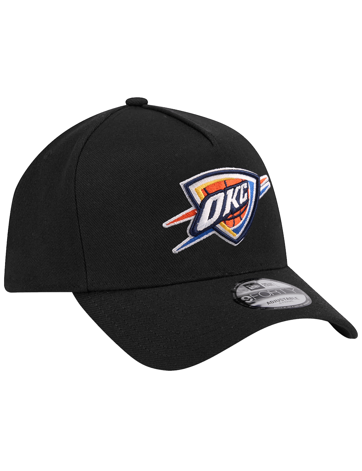 New Era Caps Oklahoma City Thunder New Era NBA Team 9FORTY A-Frame Snapback Hat - Black
