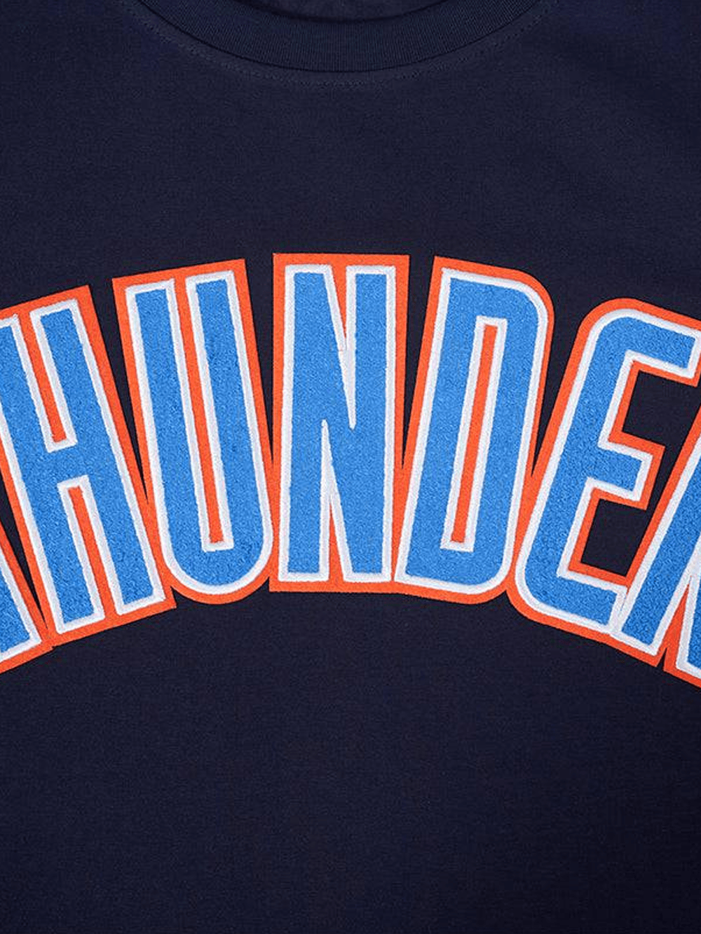 Pro Standard T-Shirts Oklahoma City Thunder Pro Standard NBA Classic Chenille Flex T-Shirt - Navy