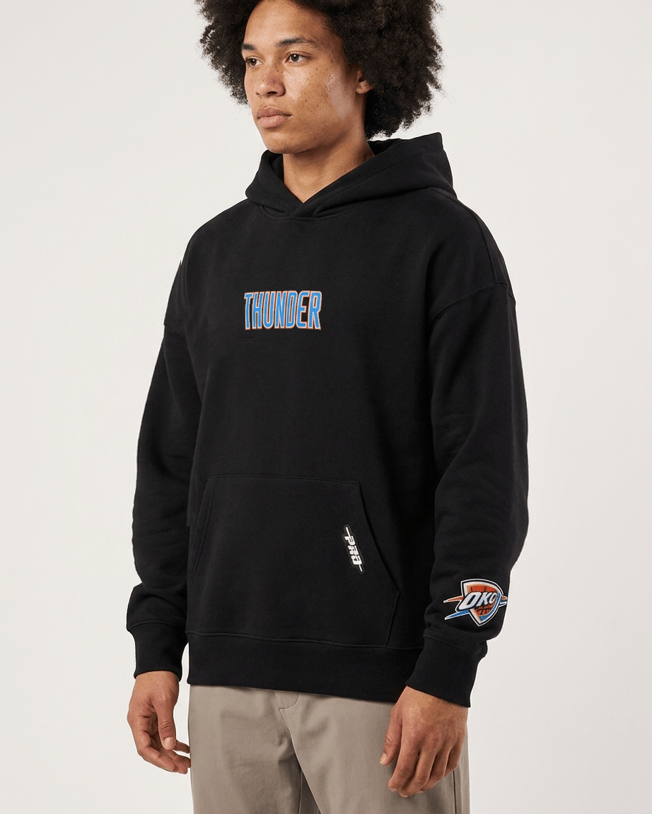 Pro Standard Jumpers Oklahoma City Thunder Pro Standard NBA Wingspan Drop Shoulder Hoodie Jumper
