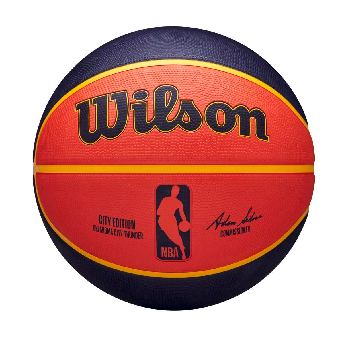 Wilson Sporting Goods Balls Oklahoma City Thunder Wilson NBA 24 City Edition Basketball Ball