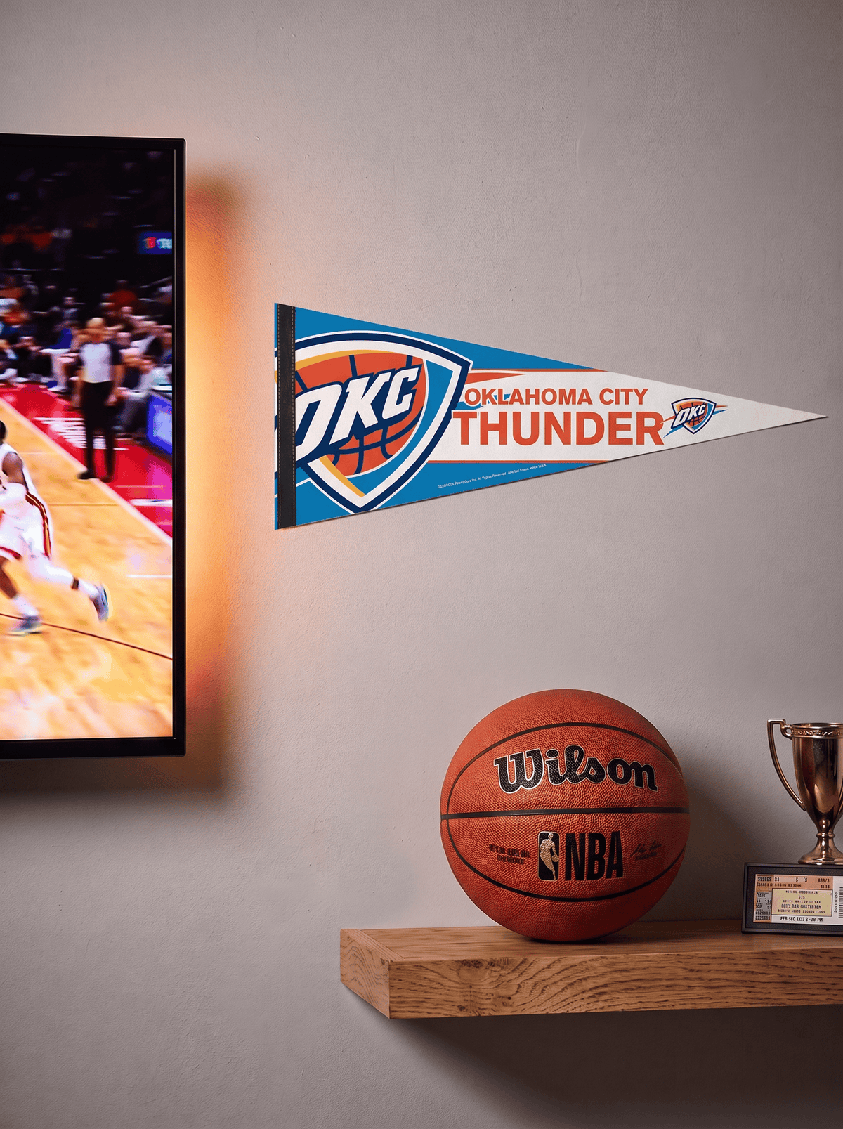 Wincraft Pennants Oklahoma City Thunder Wincraft NBA 12 x 30" Premium Felt Pennant