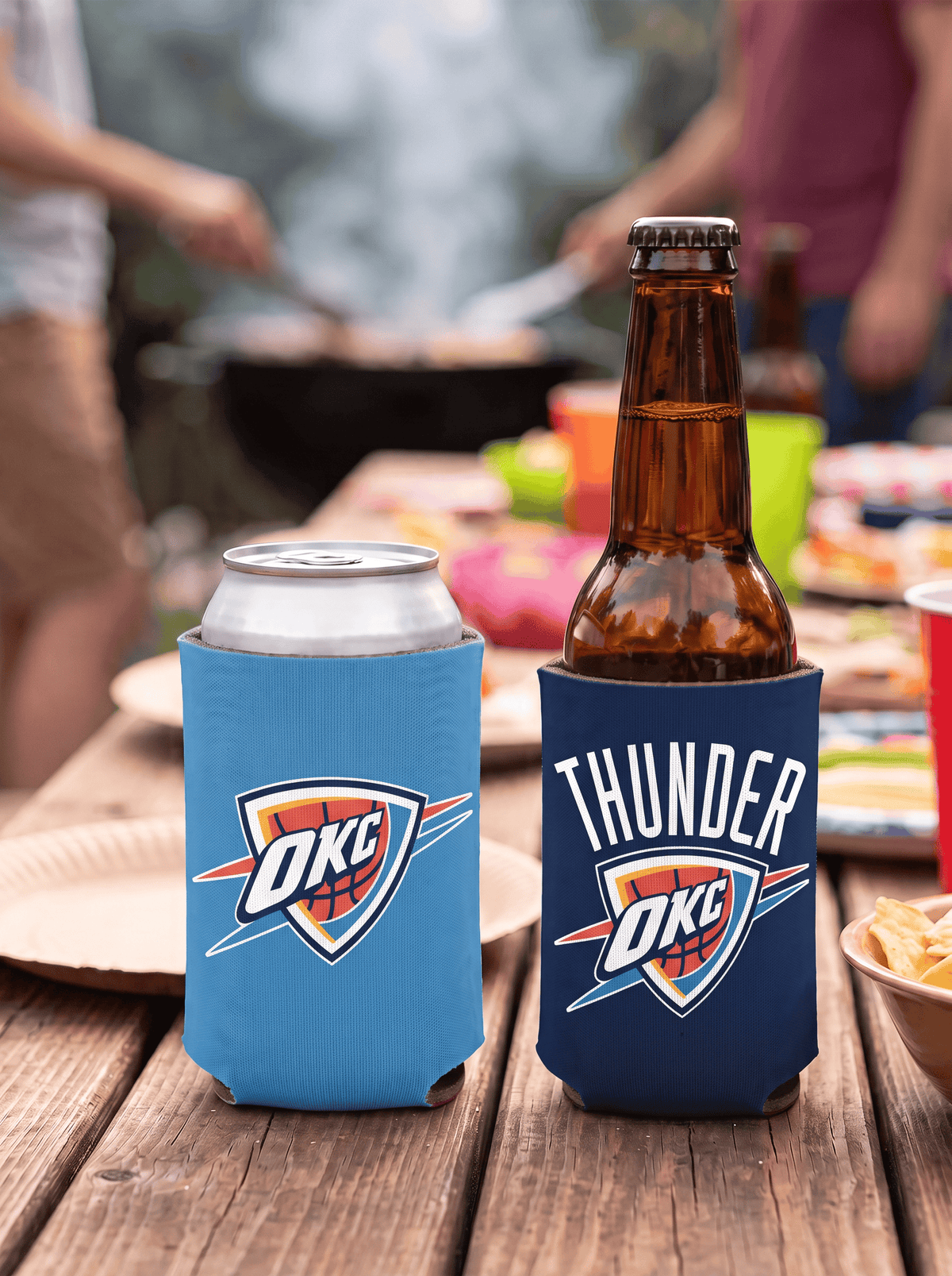 Wincraft Accessories Oklahoma City Thunder Wincraft NBA Double Sided Can Cooler/Stubby Holder