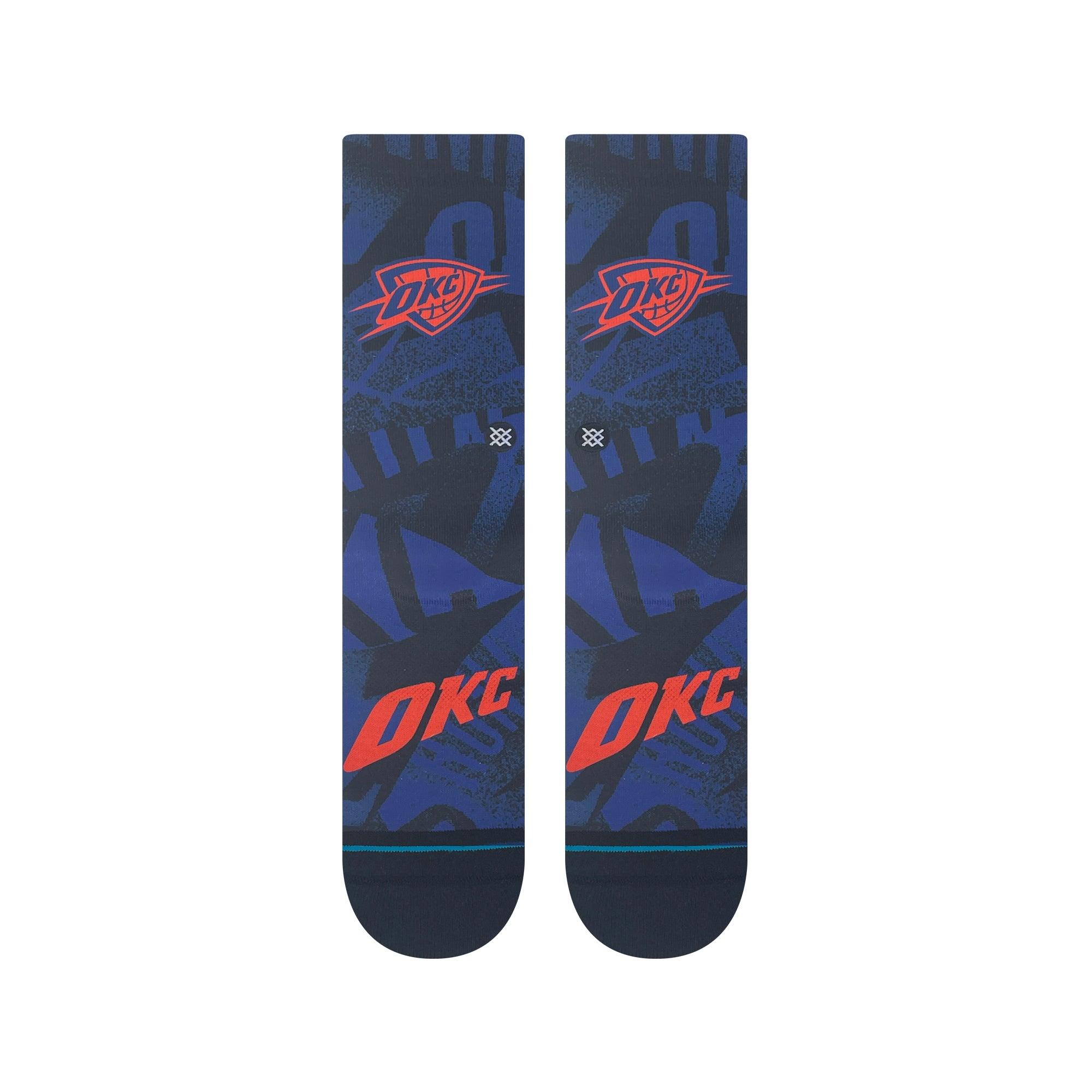 Stance Socks Large (9-12 US) Oklohama City Thunder Stance NBA 24 City Edition Crew Socks