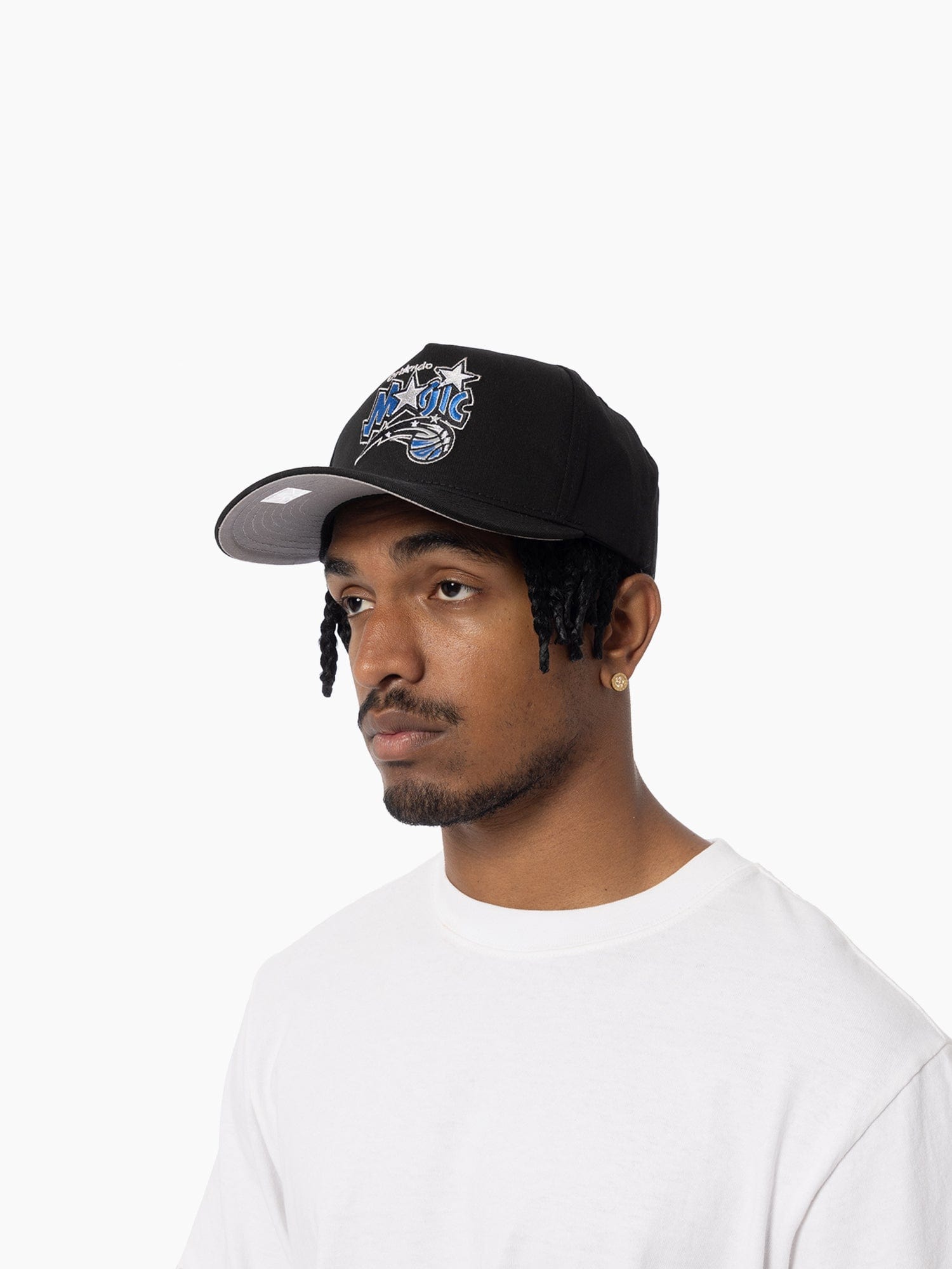 Mitchell And Ness Caps Orlando Magic Mitchell & Ness NBA HWC Pro Pinch Snapback Hat - Black