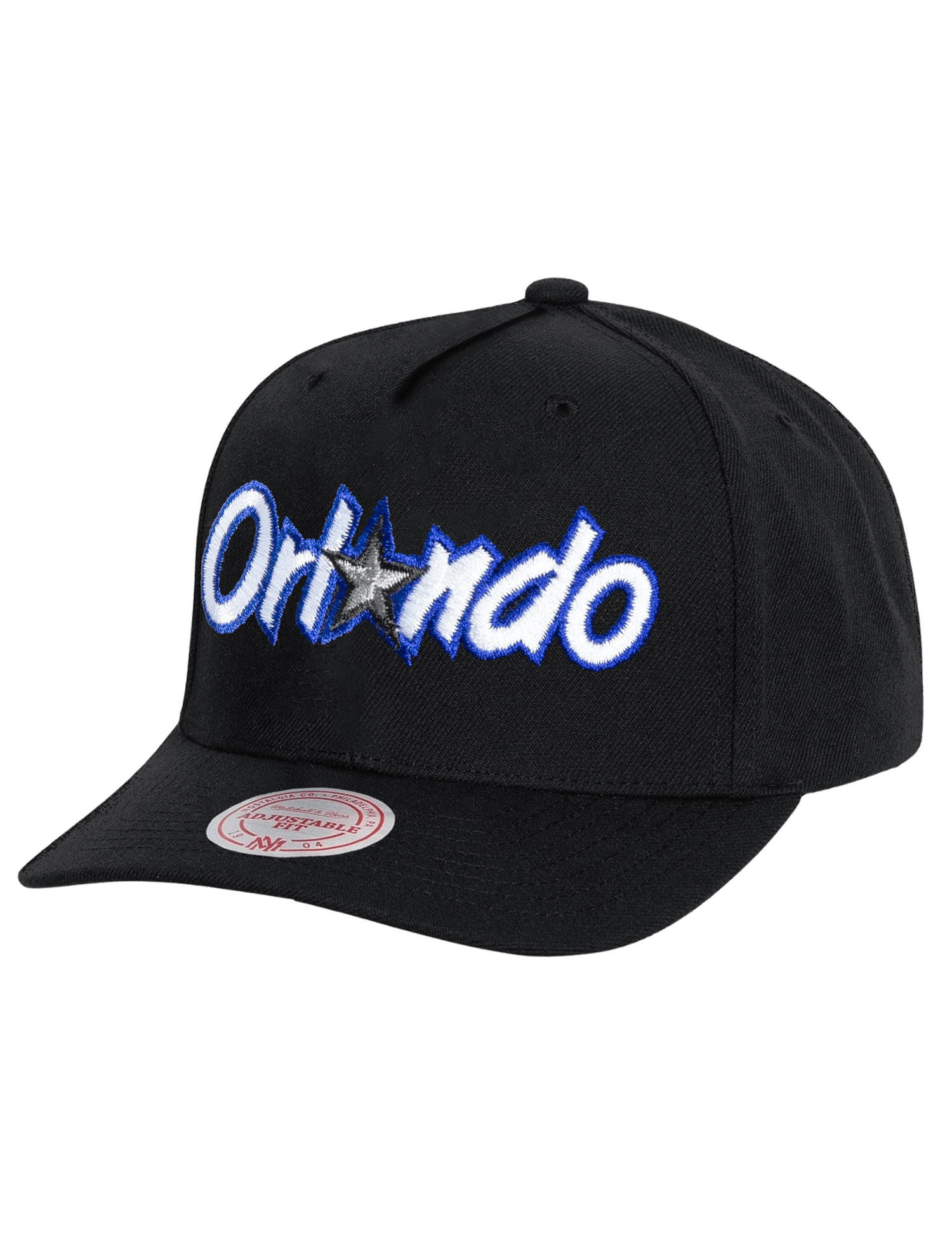 Mitchell And Ness Caps Orlando Magic Mitchell & Ness NBA HWC Wordmark MVP Snapback Hat - Black