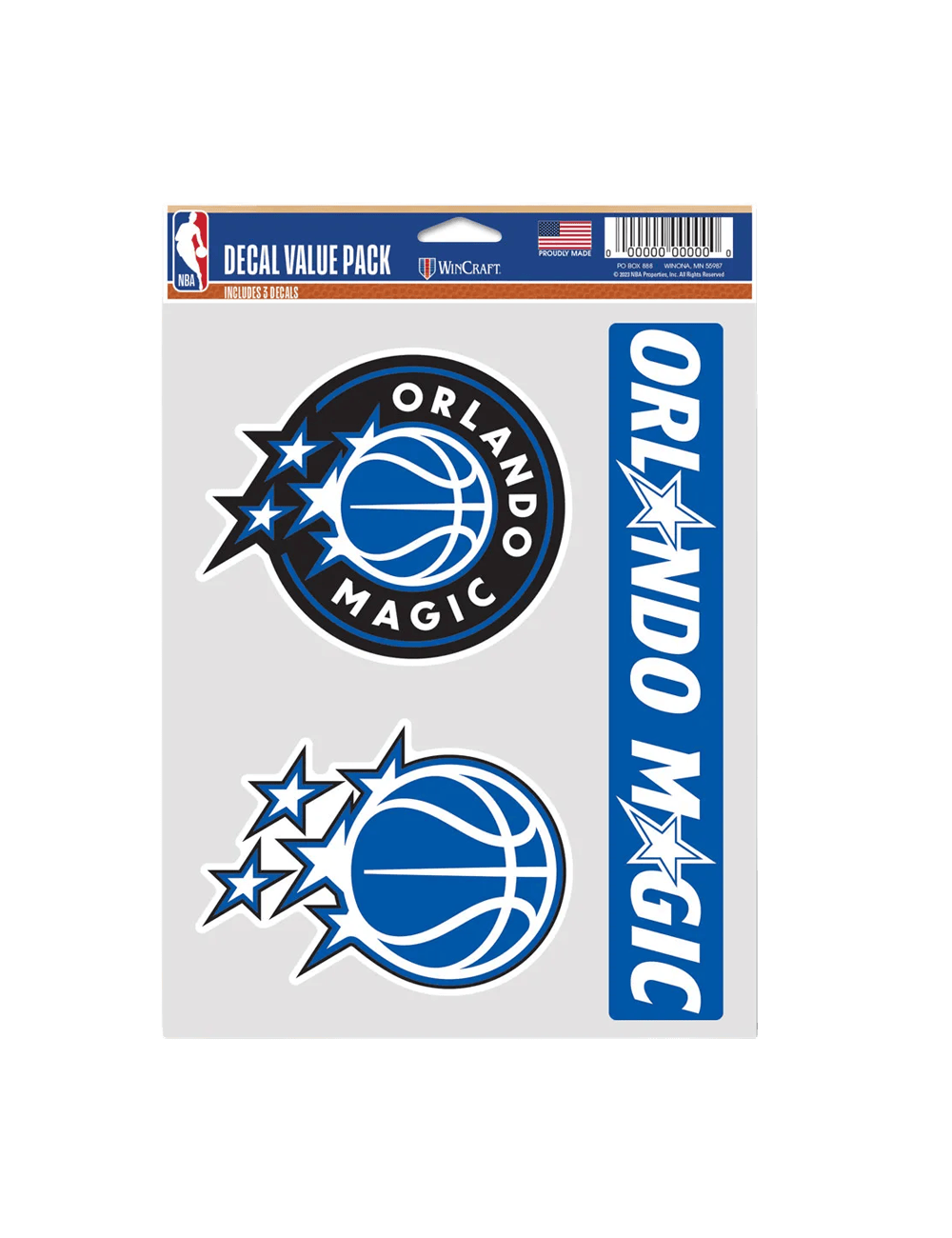 Wincraft Accessories Orlando Magic Wincraft NBA Team 3 Piece 5” x 7” Decal Set