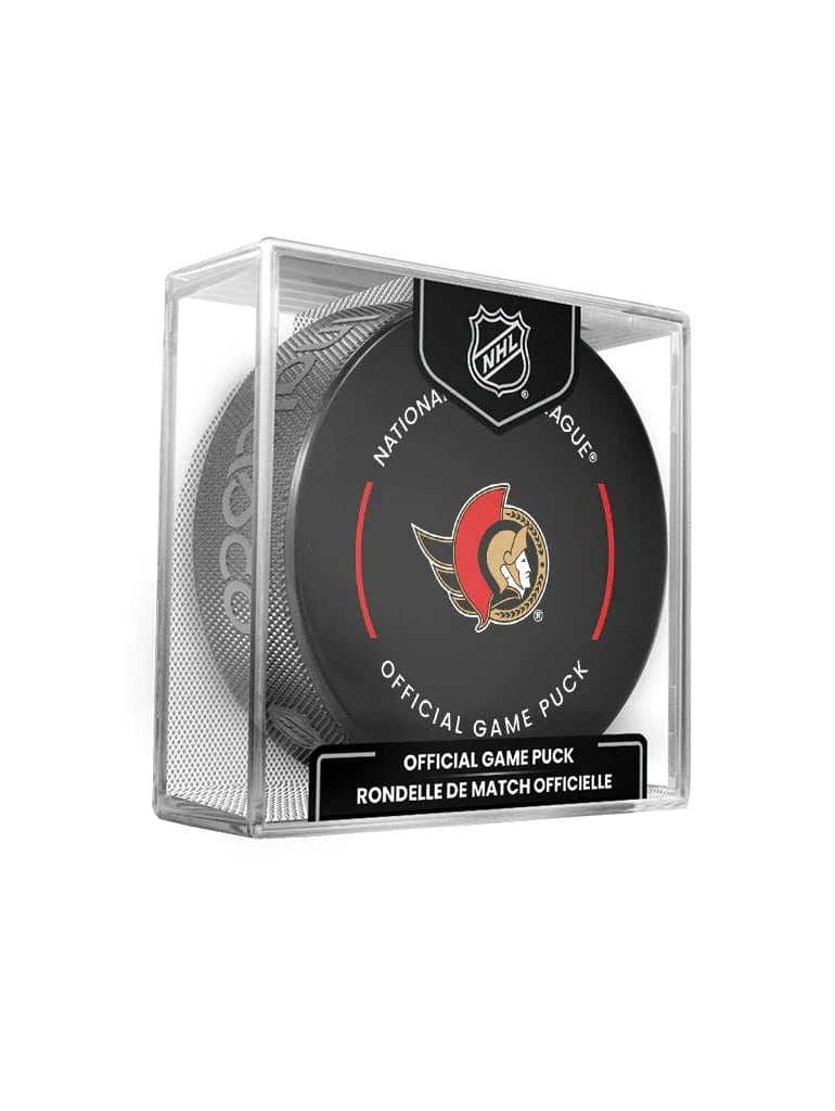 Inglasco Pucks Ottawa Senators Inglasco NHL 24-25 Official Game Puck In Cube