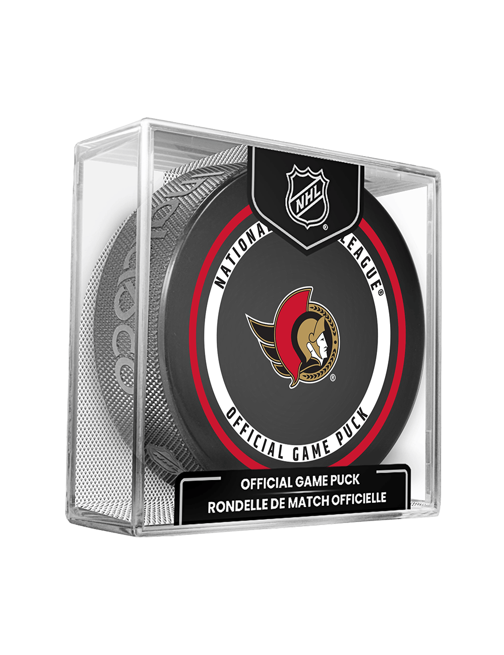 Inglasco Pucks Ottawa Senators Inglasco NHL 26-27 Official Game Puck In Cube
