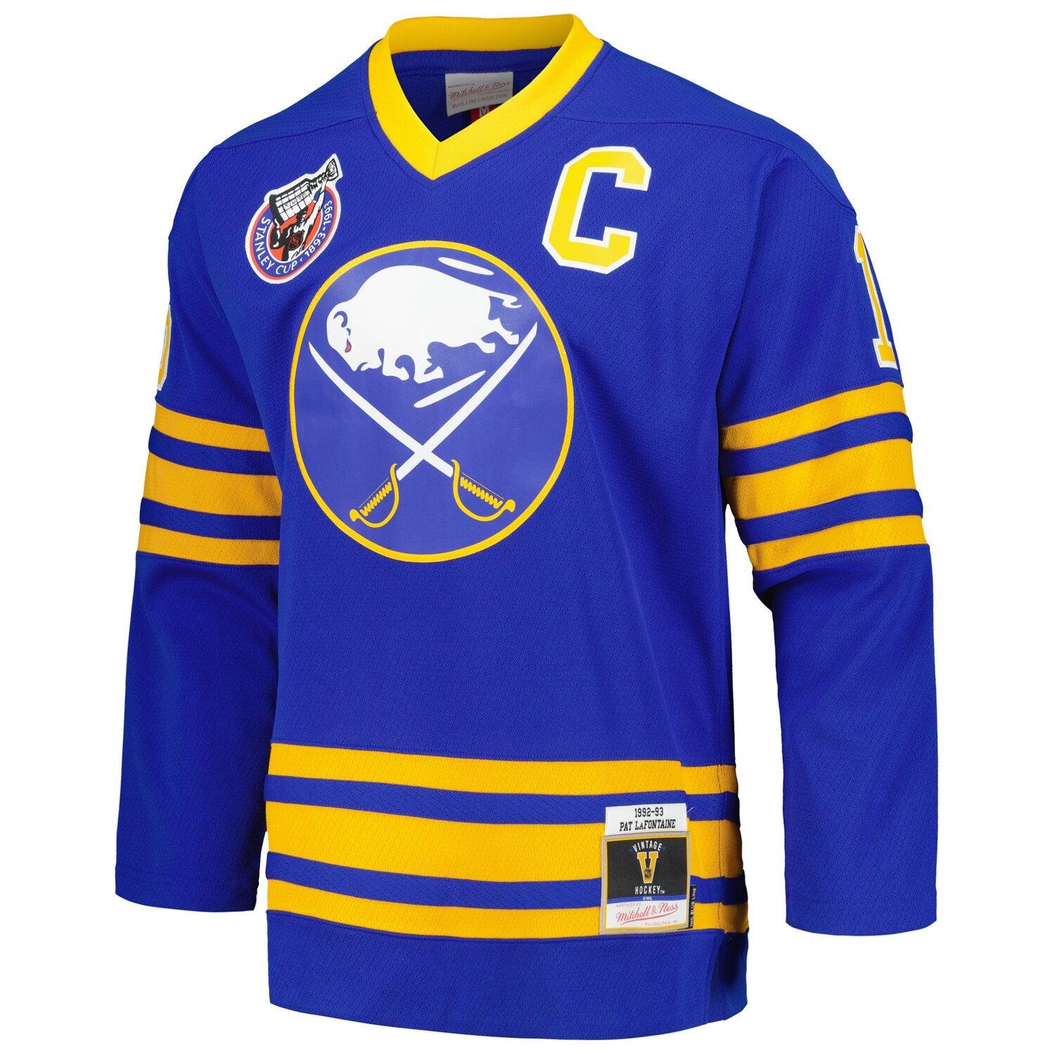 Mitchell And Ness Jerseys Pat LaFontaine Buffalo Sabres Mitchell & Ness NHL 92-93 Blue Line Jersey - Blue