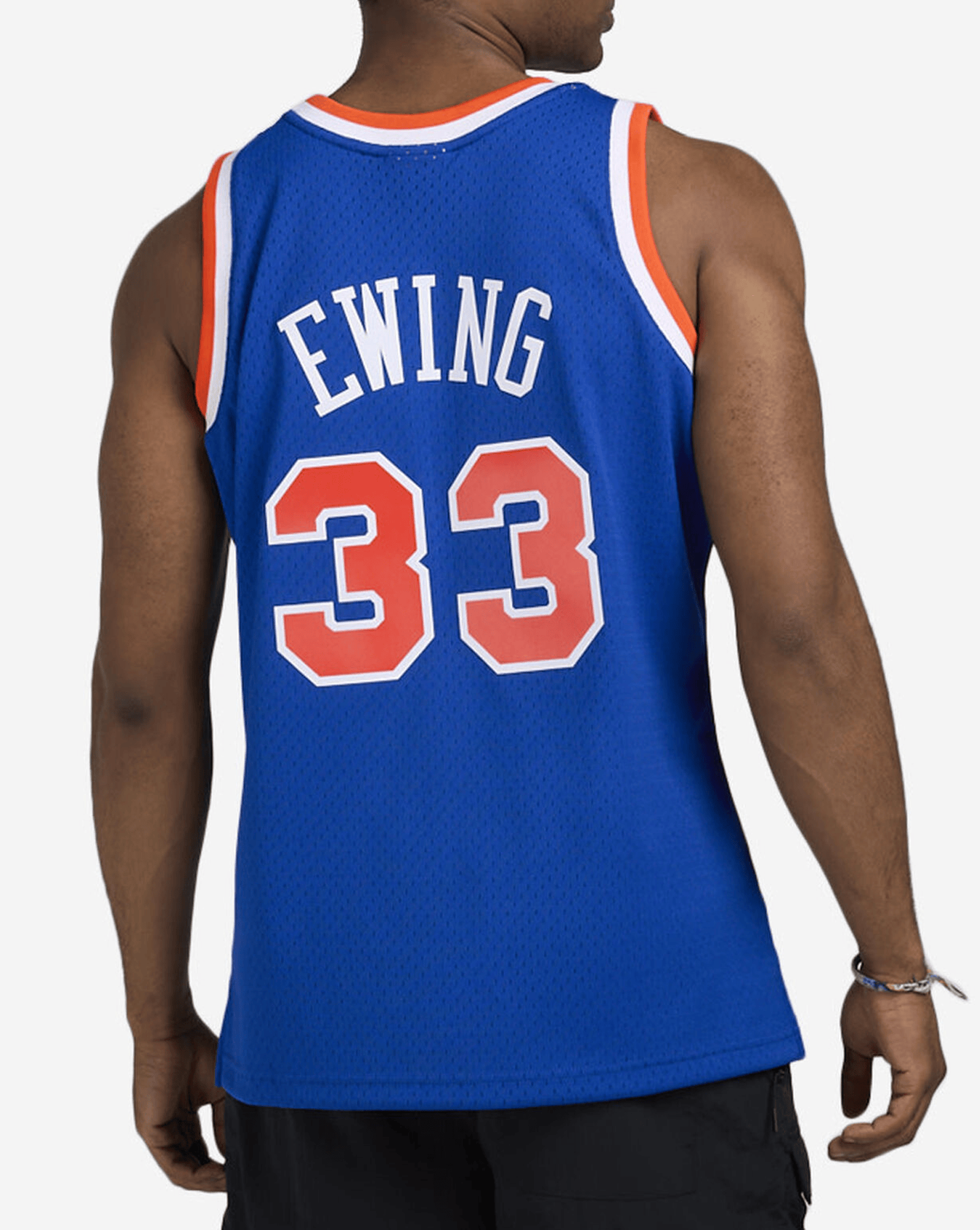 Mitchell And Ness Jerseys Patrick Ewing New York Knicks Mitchell & Ness NBA 91-92 HWC Swingman Jersey - Blue