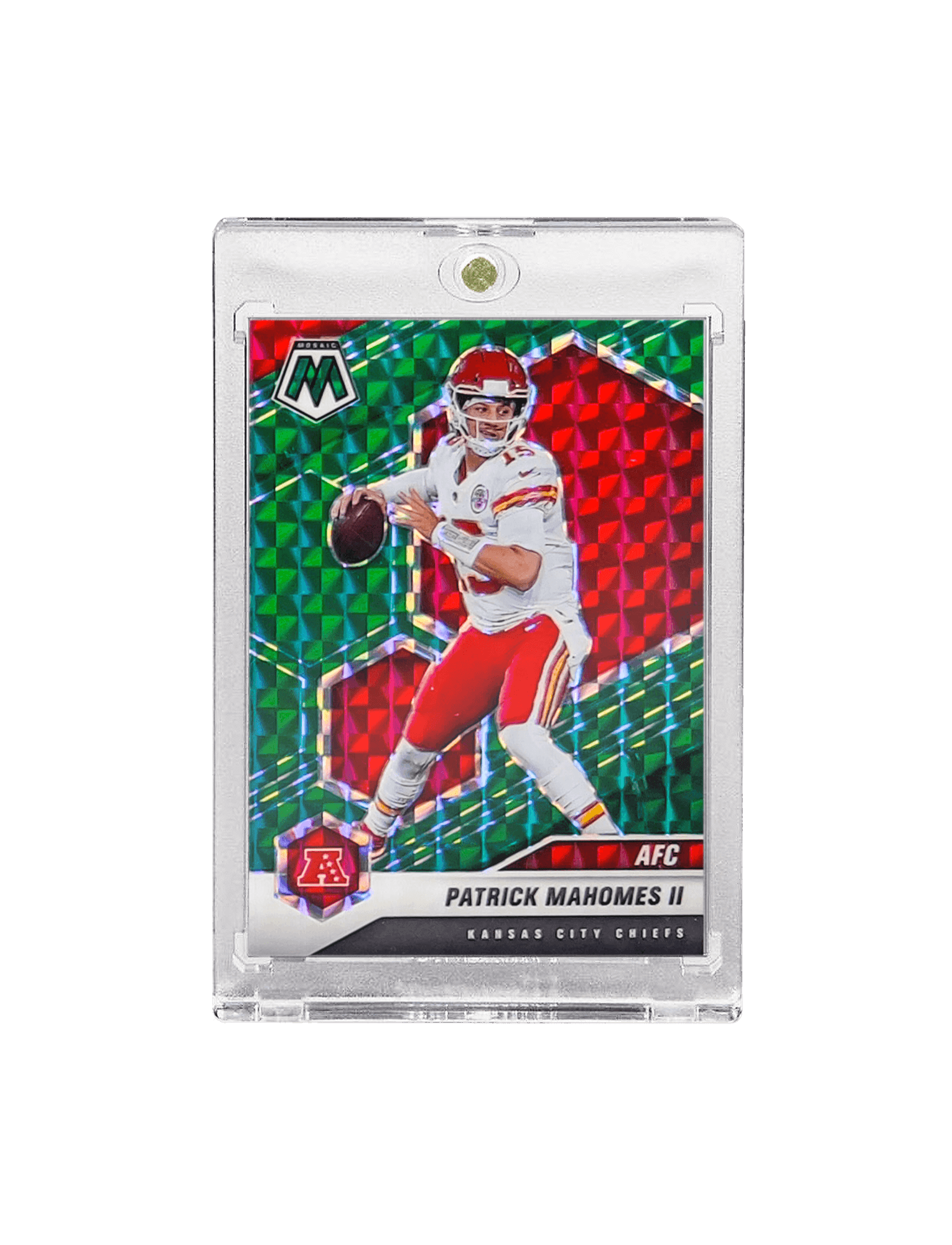 Panini Cards Patrick Mahomes Kansas City Chiefs Panini NFL Mosaic 21 Green 221 Card