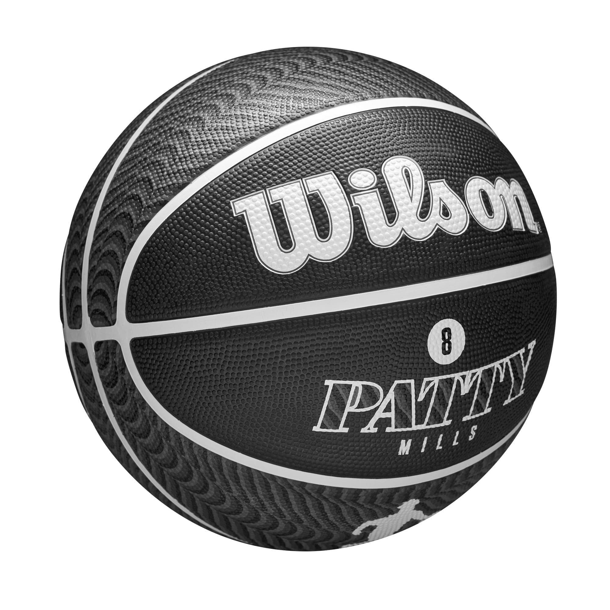 Wilson Sporting Goods Balls Patty Mills Brooklyn Nets Wilson NBA Icon Full Size Basketball - Black