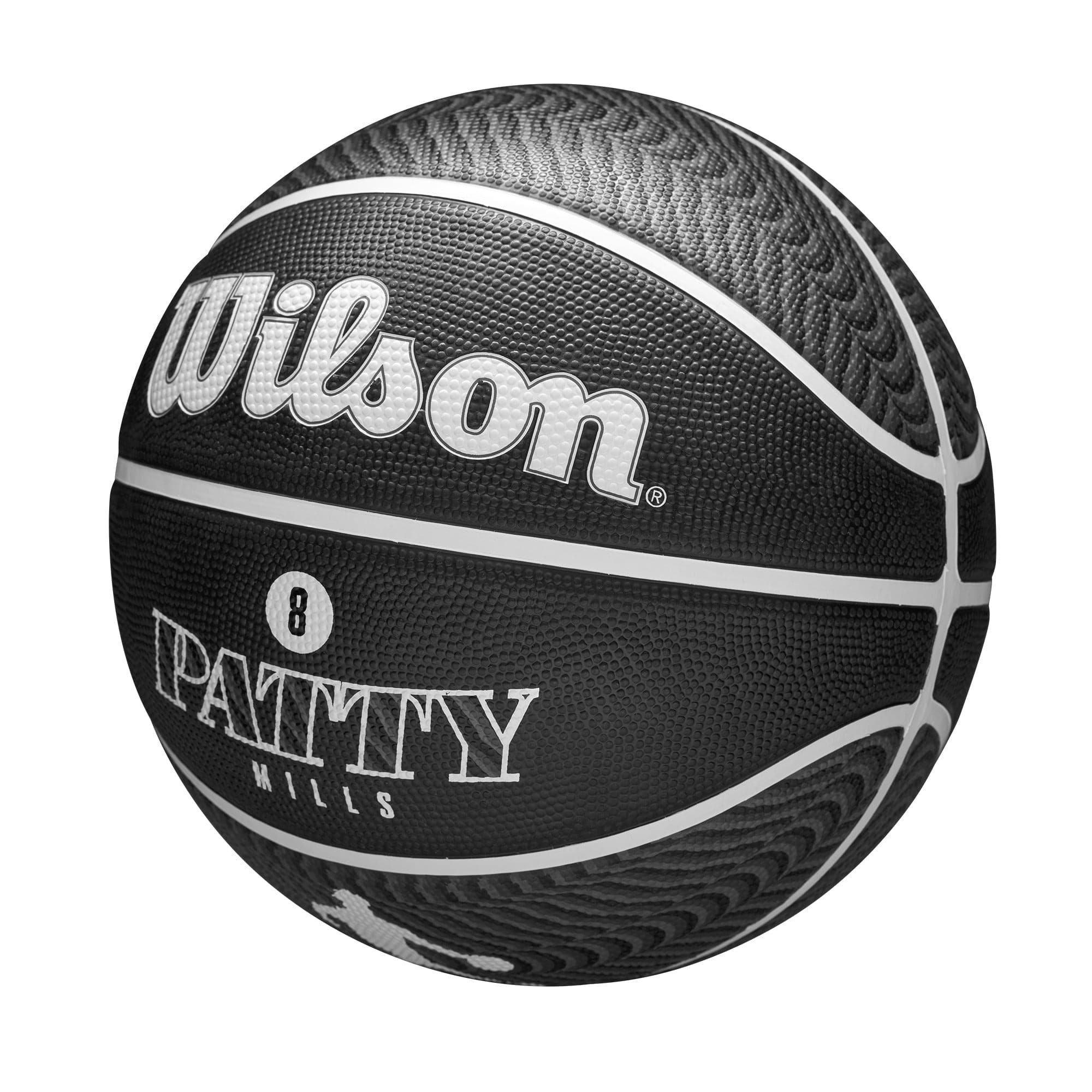 Wilson Sporting Goods Balls Patty Mills Brooklyn Nets Wilson NBA Icon Full Size Basketball - Black