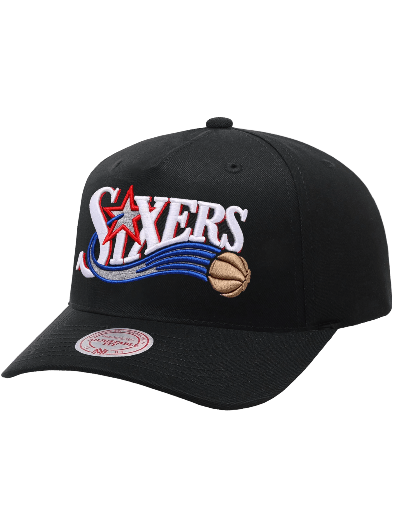 Mitchell And Ness Caps Philadelphia 76ers Mitchell & Ness NBA HWC MVP Snapback Hat - Black