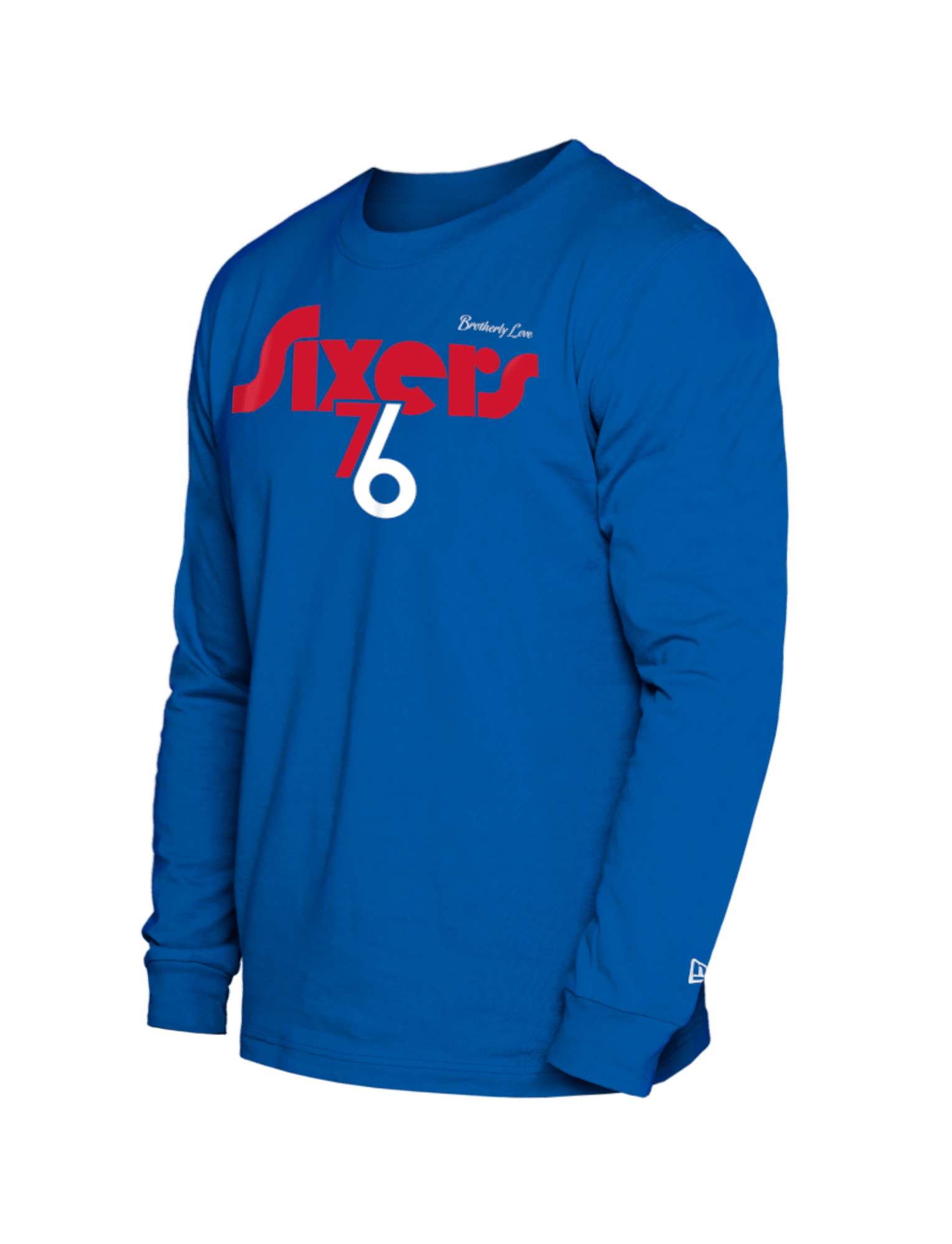 New Era T-Shirts Philadelphia 76ers New Era NBA 24-25 City Edition Long Sleeve T-Shirt - Blue
