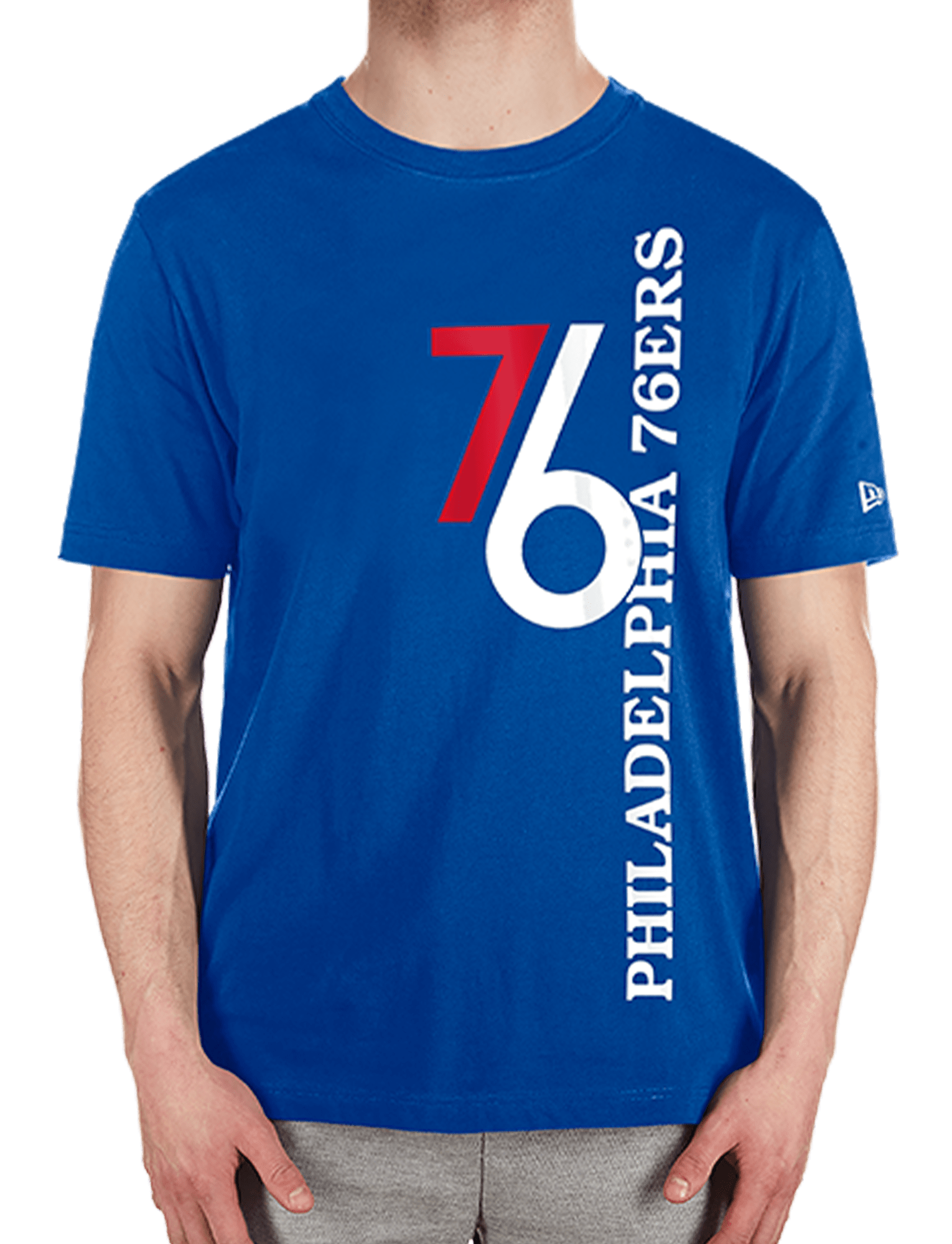 New Era T-Shirts Philadelphia 76ers New Era NBA 24-25 City Edition T-Shirt - Blue