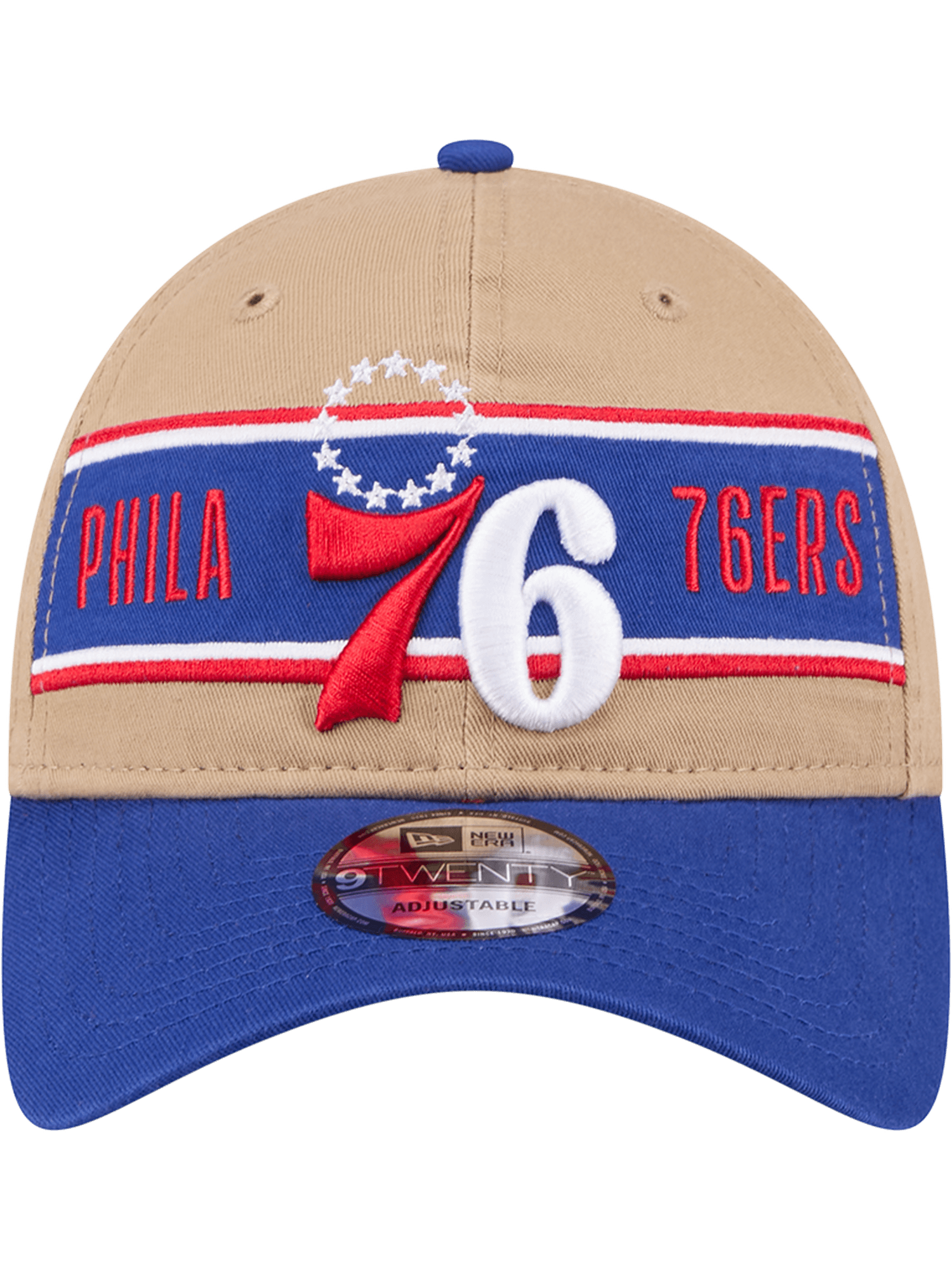New Era Caps Philadelphia 76ers New Era NBA 24 Draft 9TWENTY Strapback Hat - Tan