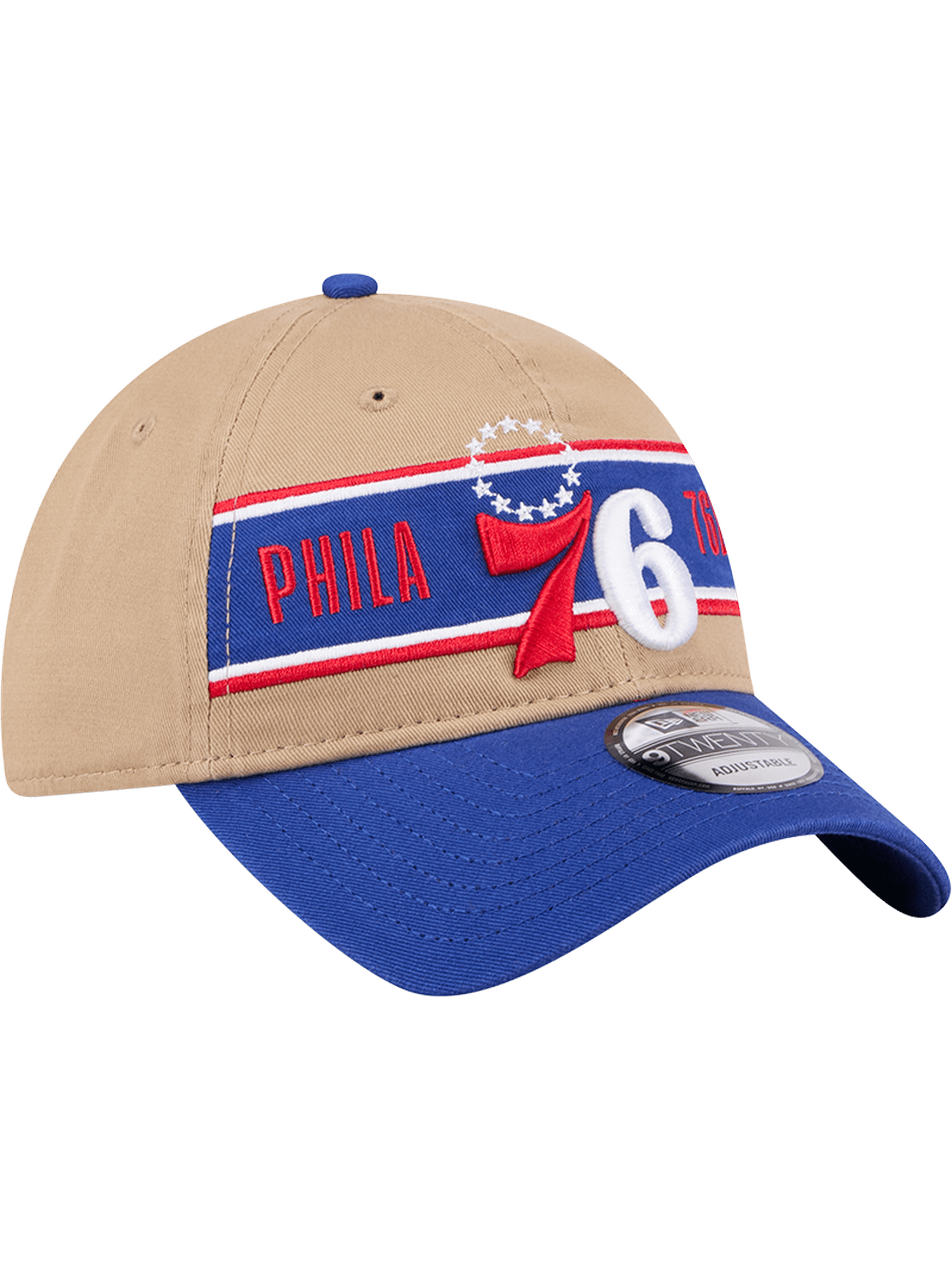 New Era Caps Philadelphia 76ers New Era NBA 24 Draft 9TWENTY Strapback Hat - Tan